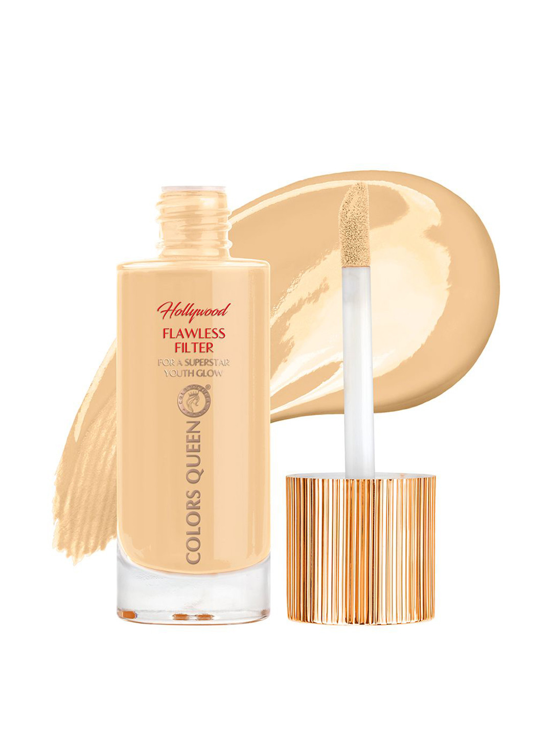 Colors Queen Hollywood Flawless Filter Long-Lasting Foundation 35 ml - Warm Peach - 03