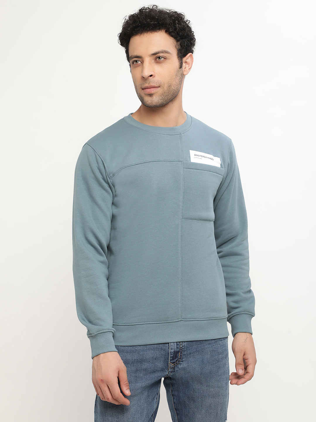 Octave Paneled Pocket Detail Sweatshirt
