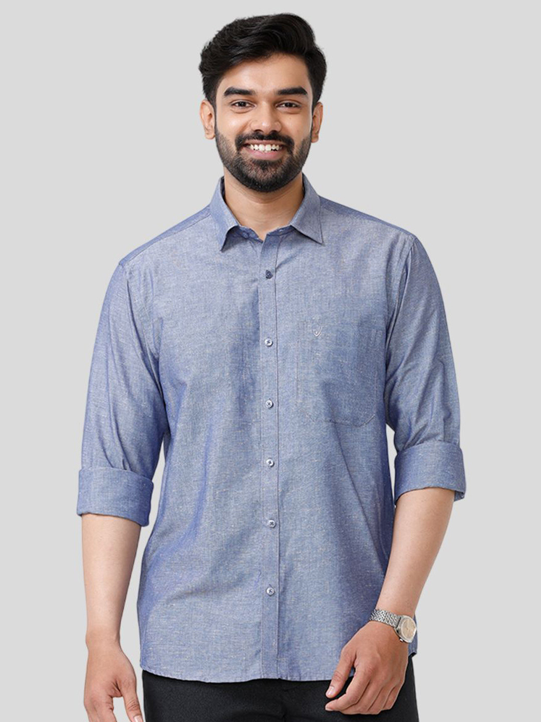 UATHAYAM Men Slim Fit Casual Shirt