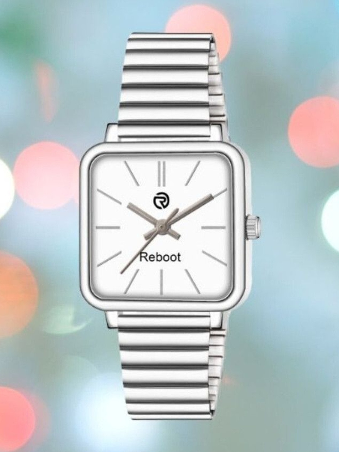 REBOOT Men Stainless Steel Bracelet Style Straps Analogue Watch sh_New46_152 Chuan White