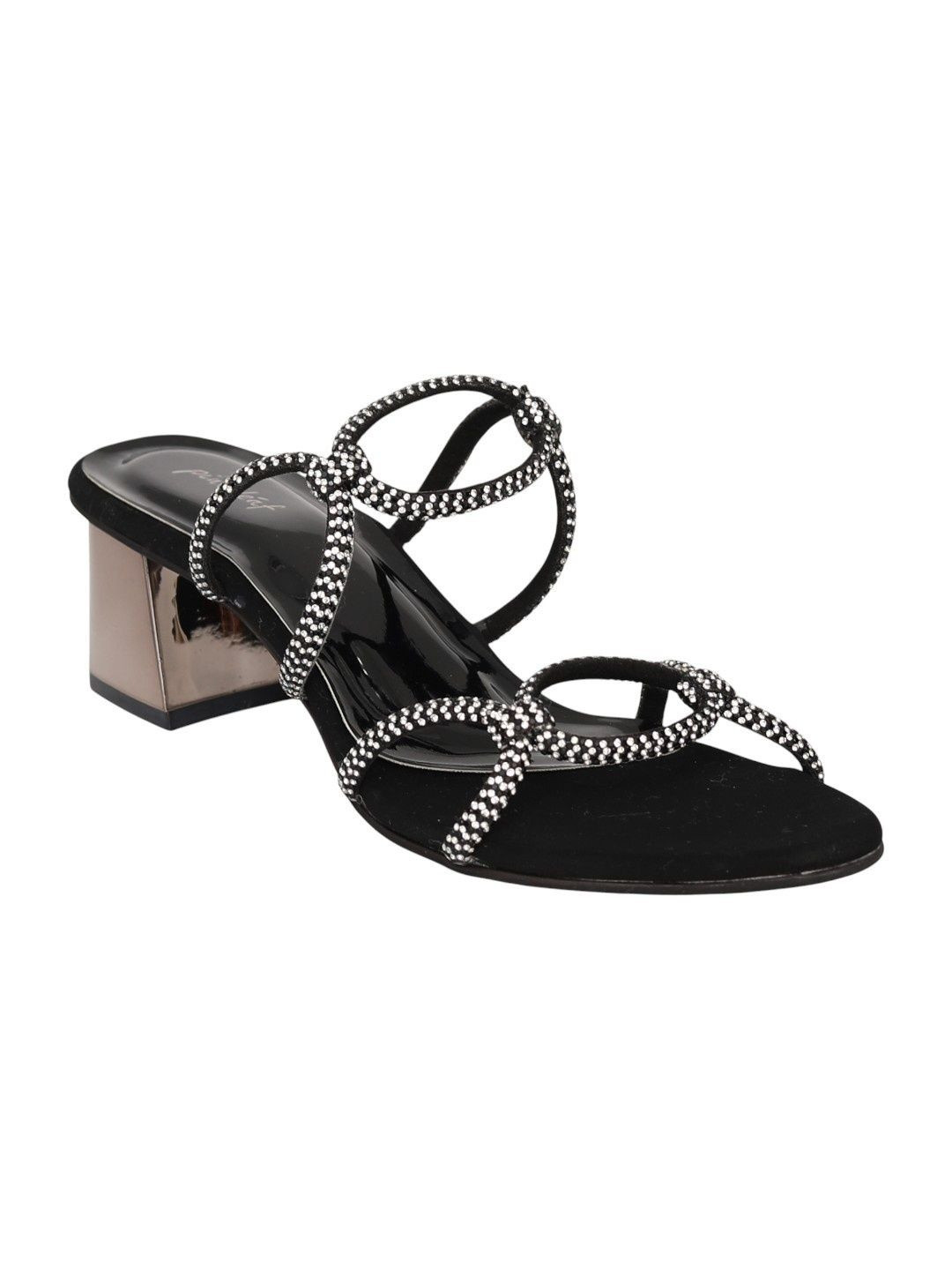 PINK LEAF Women Open Toe Strappy Block Heel  Sandals