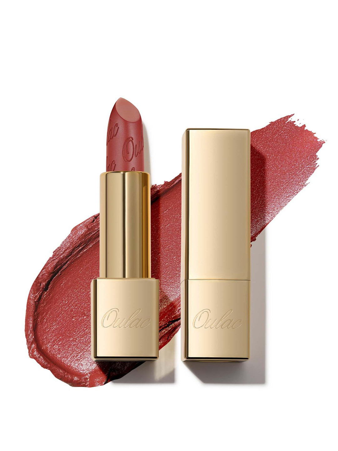 Oulac Metallic Shine Lipstick With Castor Oil - 4.3 g - Spice Up GM05