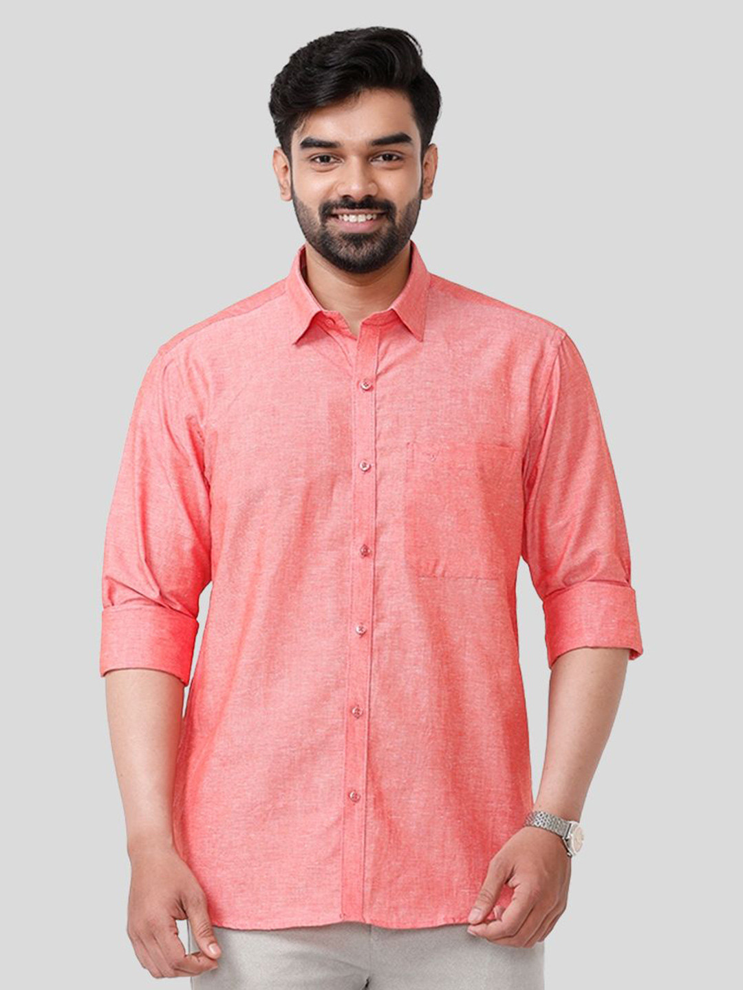 UATHAYAM Men Slim Fit Casual Shirt