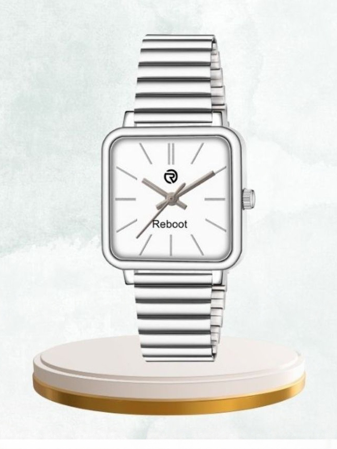 REBOOT Men Printed Dial & Stainless Steel Analogue Watch New12_152 Chuan White Designer