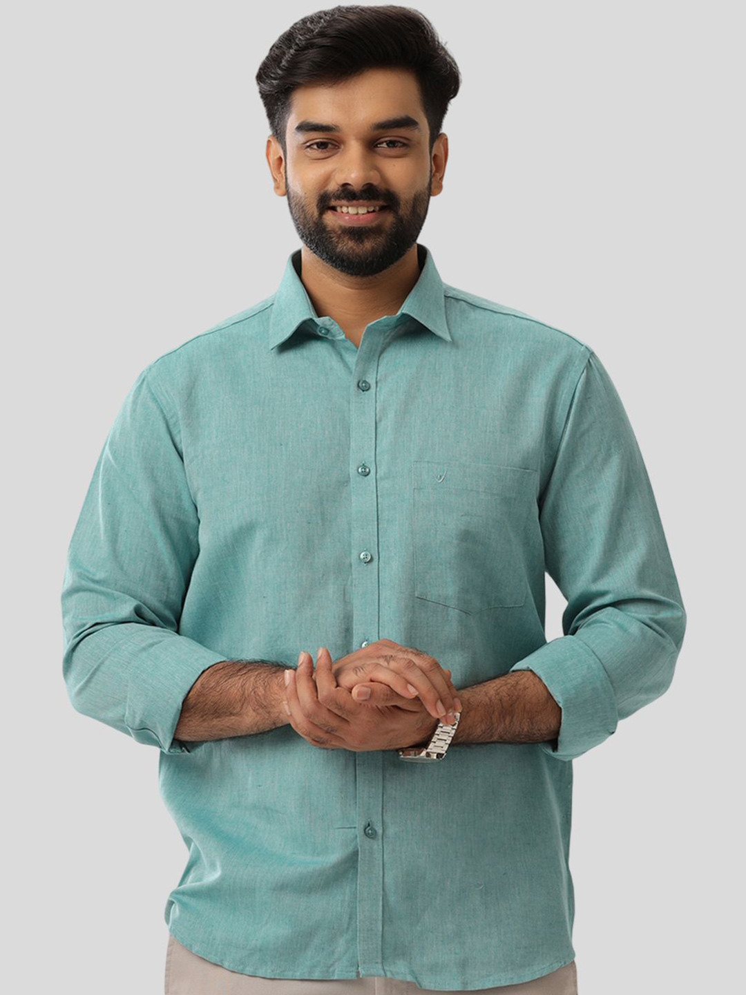UATHAYAM Men Slim Fit Casual Shirt