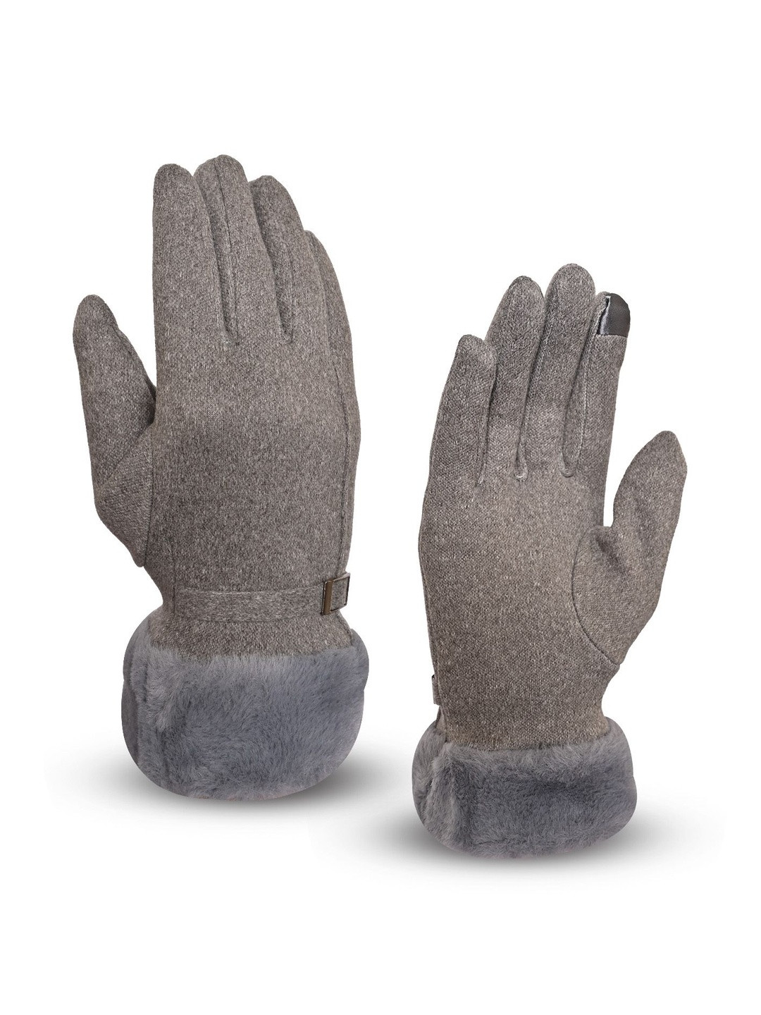 LOOM LEGACY Women Winter Wind & Snow Proof Touchscreen Soft Fur Glove