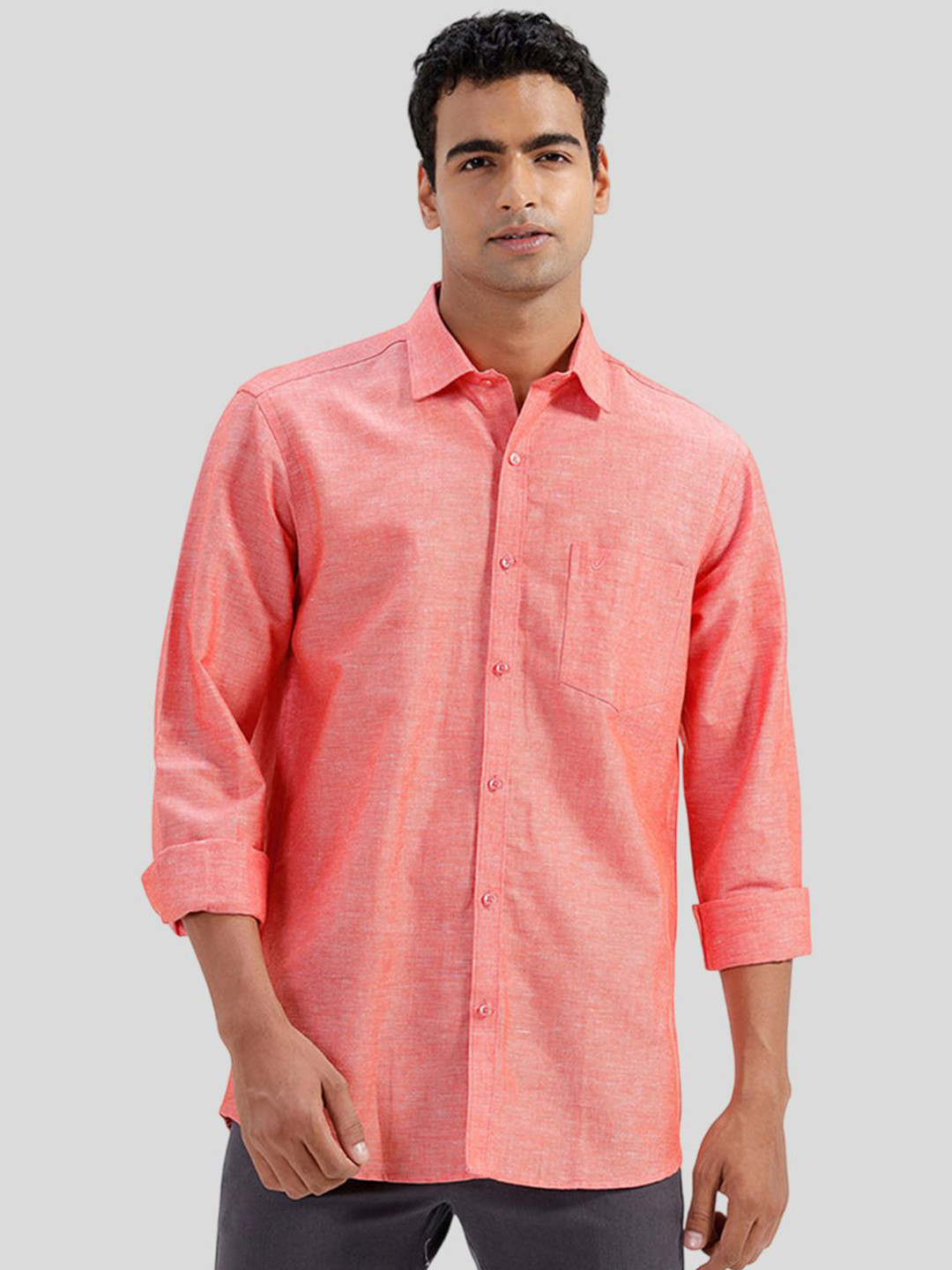 UATHAYAM Men Slim Fit Casual Shirt