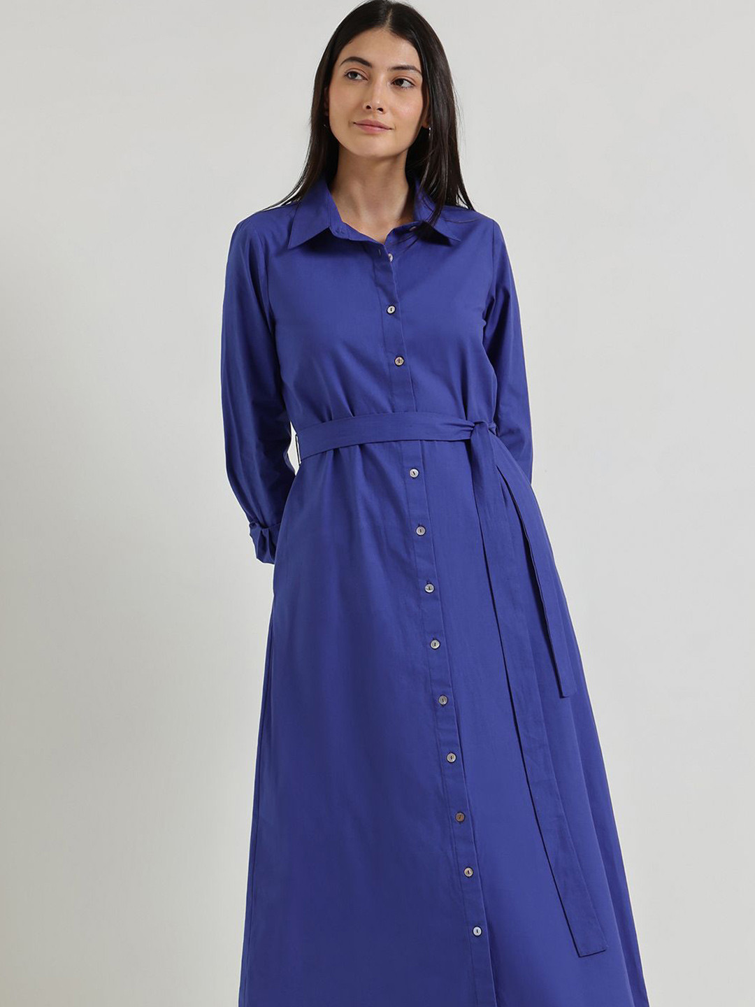 FableStreet Formal Shirt Maxi Dress