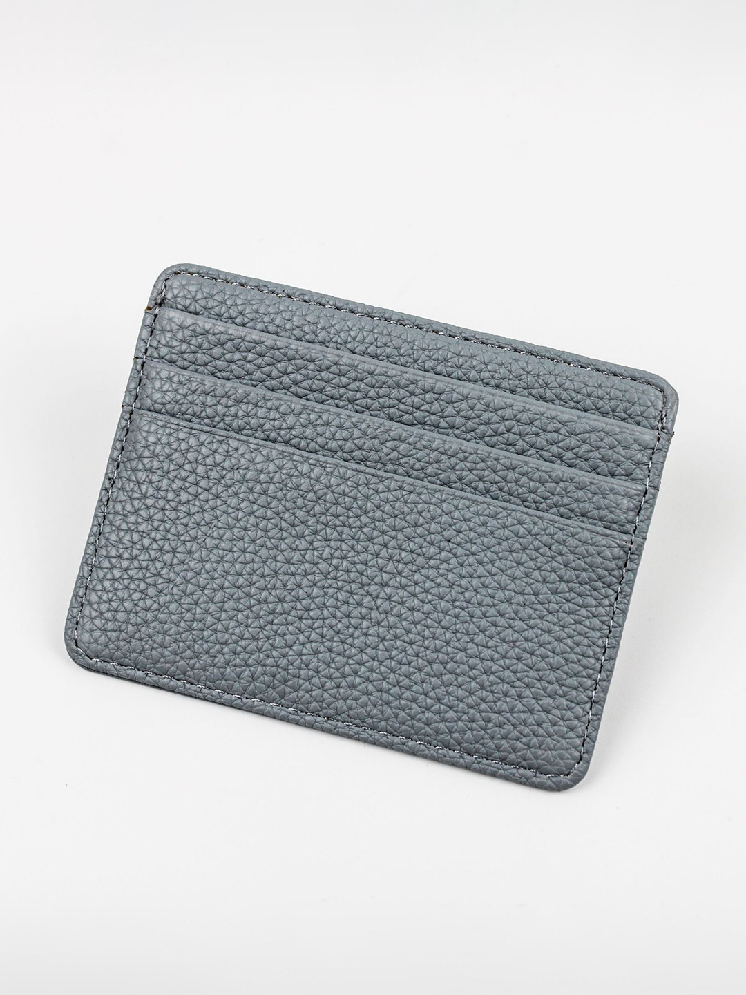 Pieru Unisex Textured Slim Leather Card Holder Wallet & Coin Purse