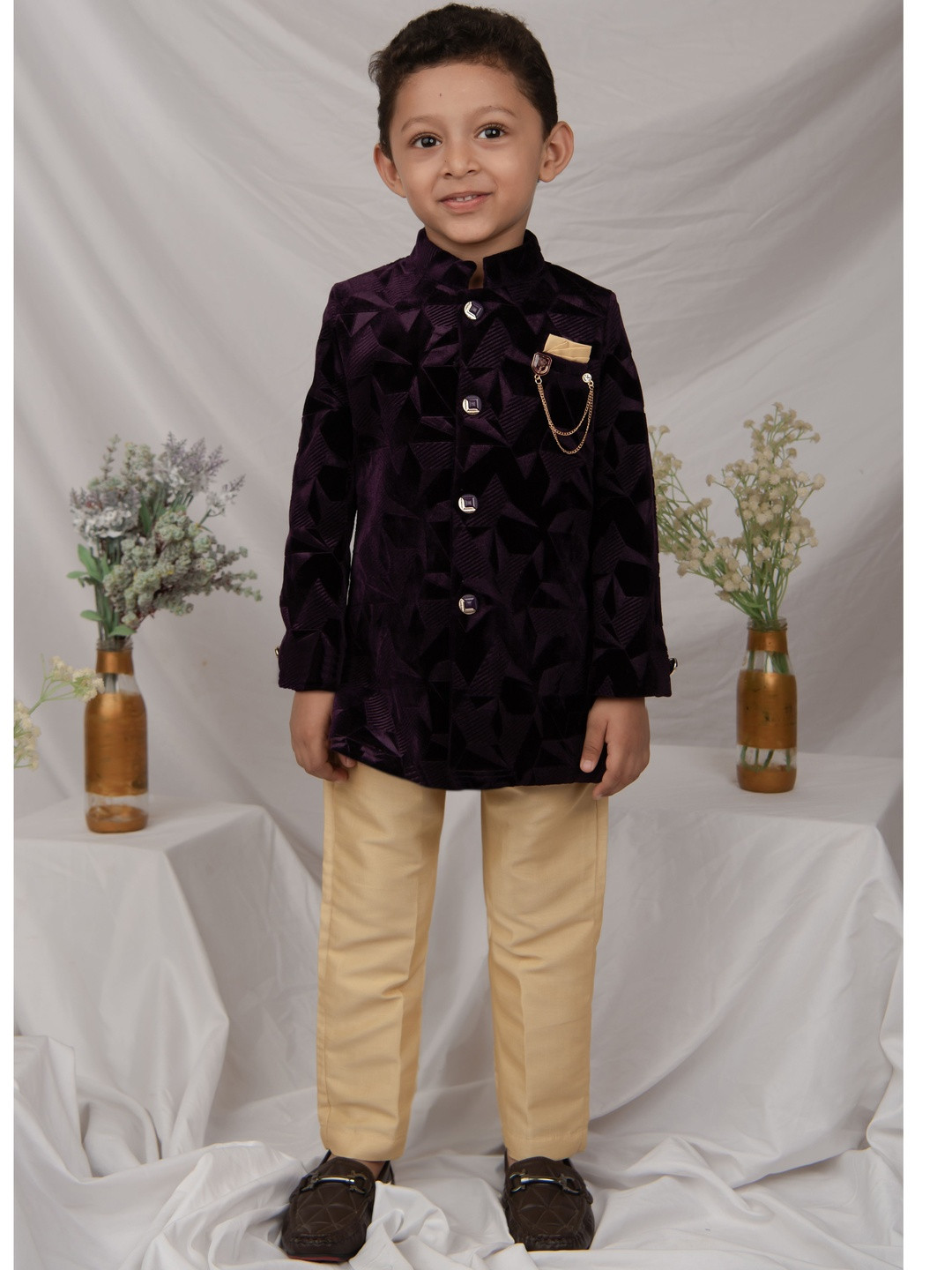 LITTLE COLLARS Mandarin Collar Sherwani