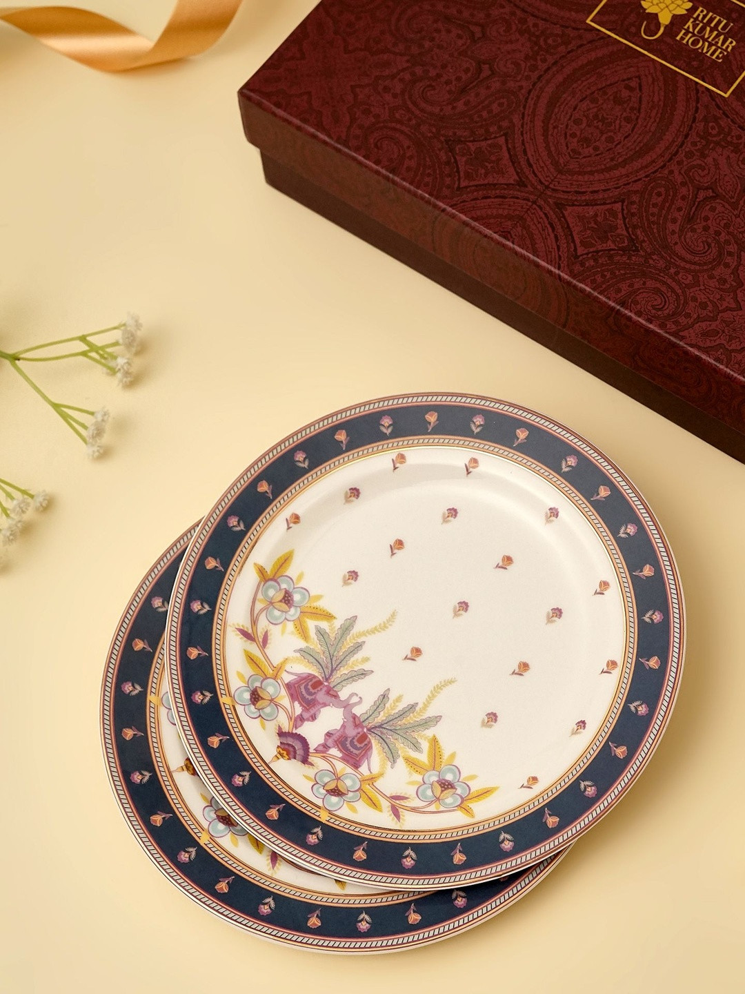 Ritu Kumar 2 Pieces With 24k Gold Printed Plates