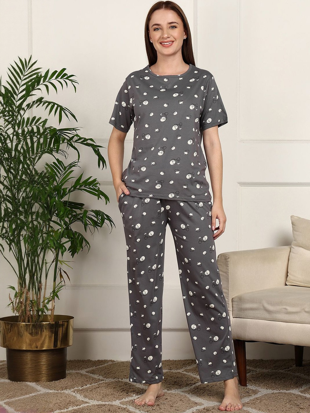 ETC Women Printed Night suit