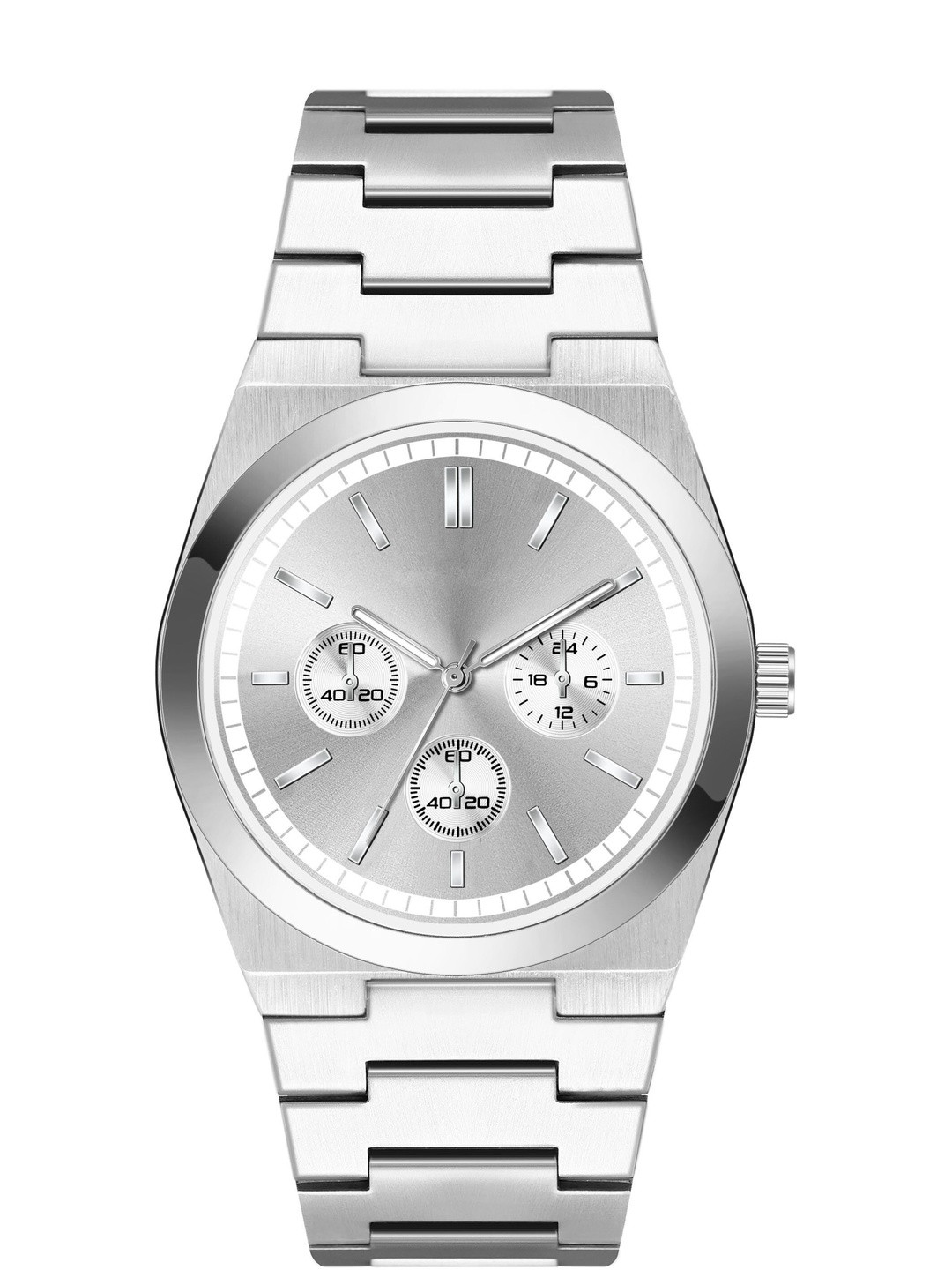 WATCHSTAR Men Stainless Bracelet Style Analogue Watch Crono Royal SilverDLSZN33300560