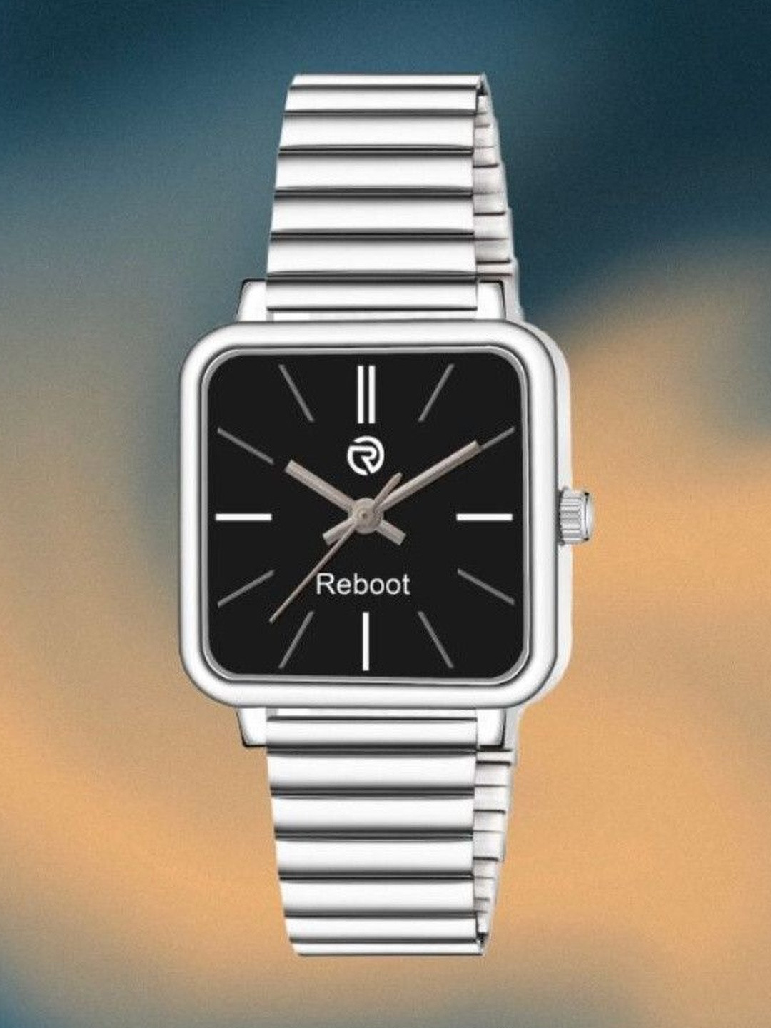 REBOOT Men Textured Dial Analogue Watch sh_New170_151 Black Designer Square