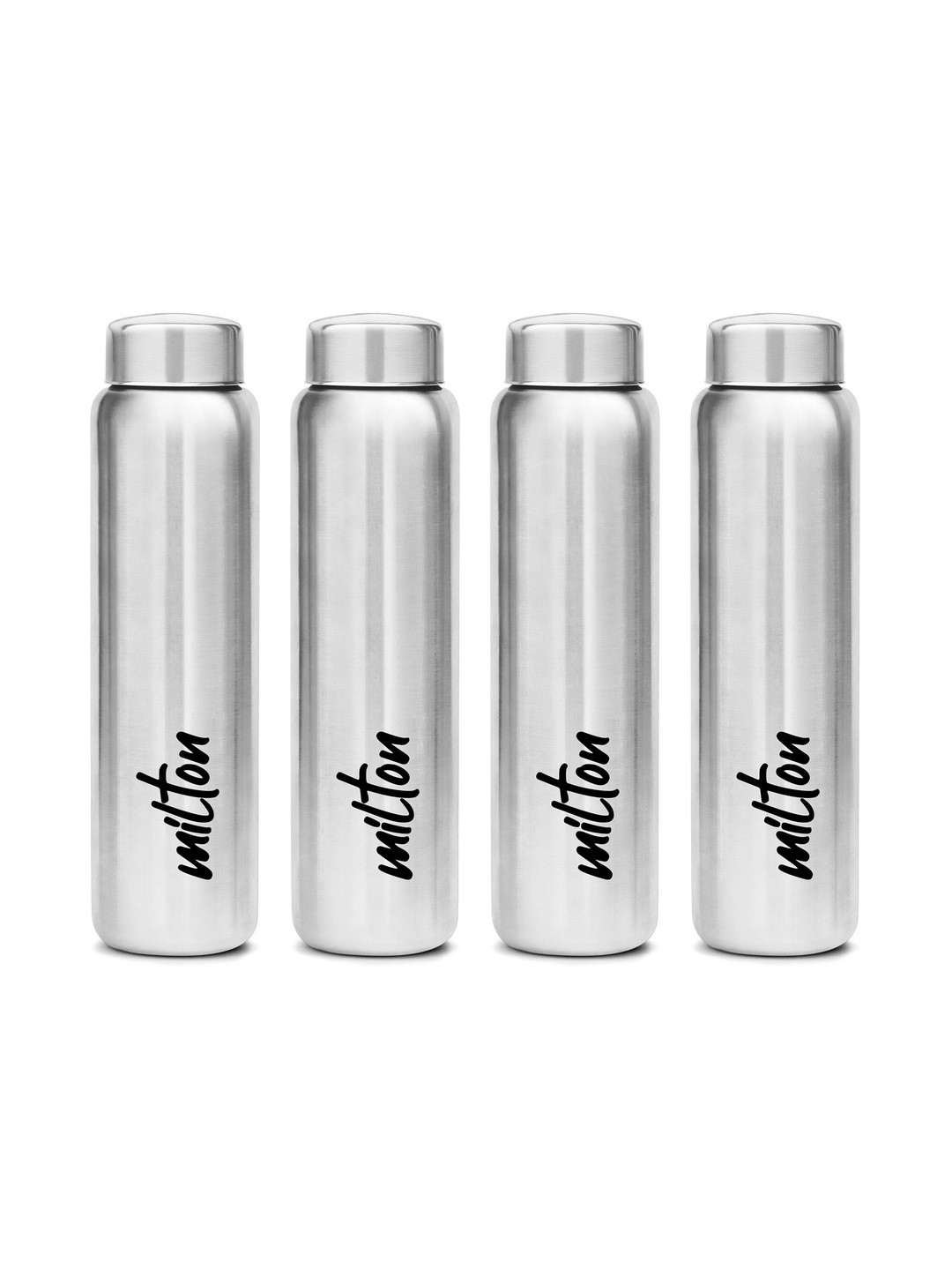 Milton Aqua 1000 Silver-Toned Airtight Stainless Steel 4 Pieces Flask Water Bottle 920ml