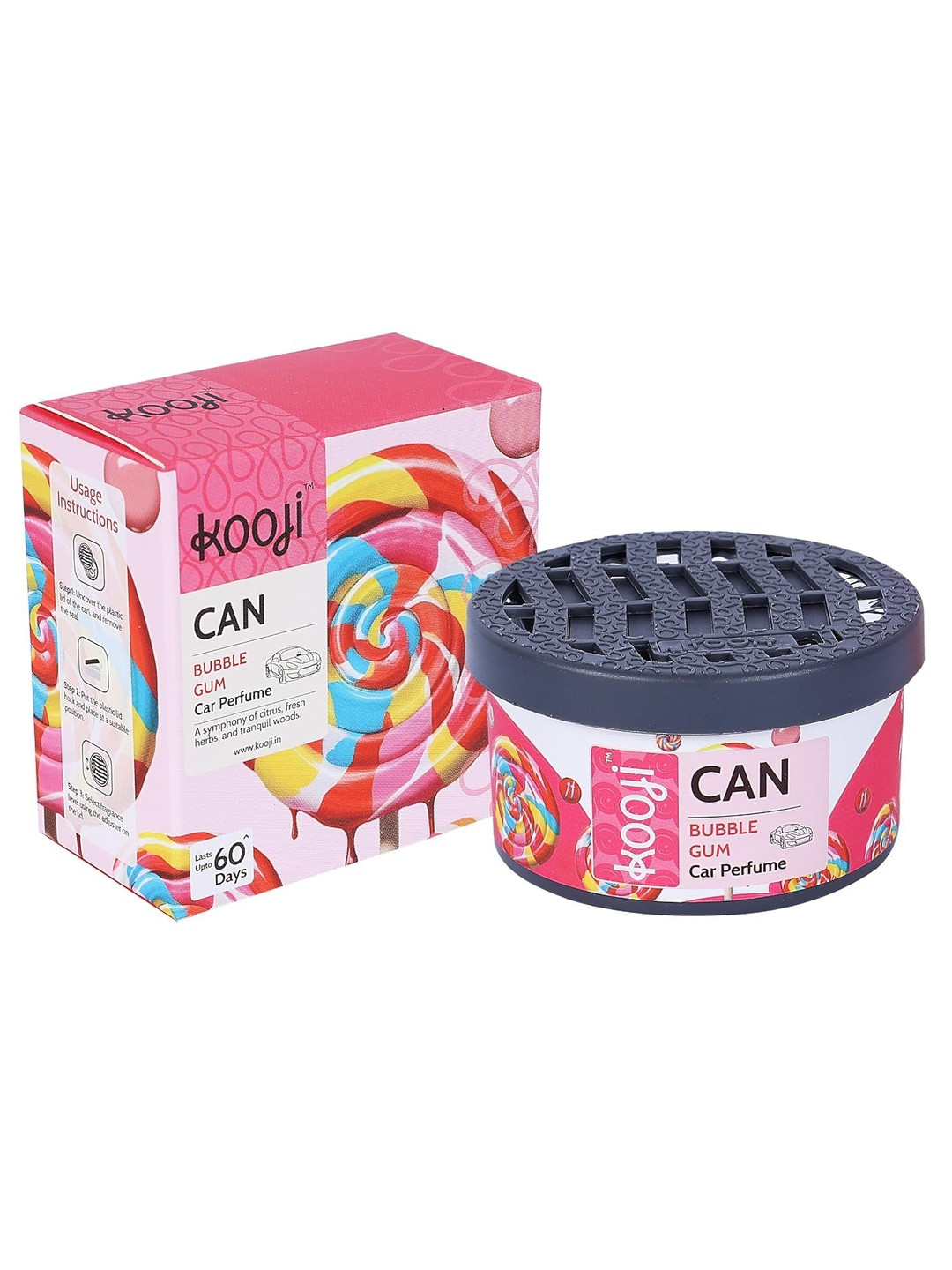 Kooji Pink Citrus Car Air Freshener - 10 ml