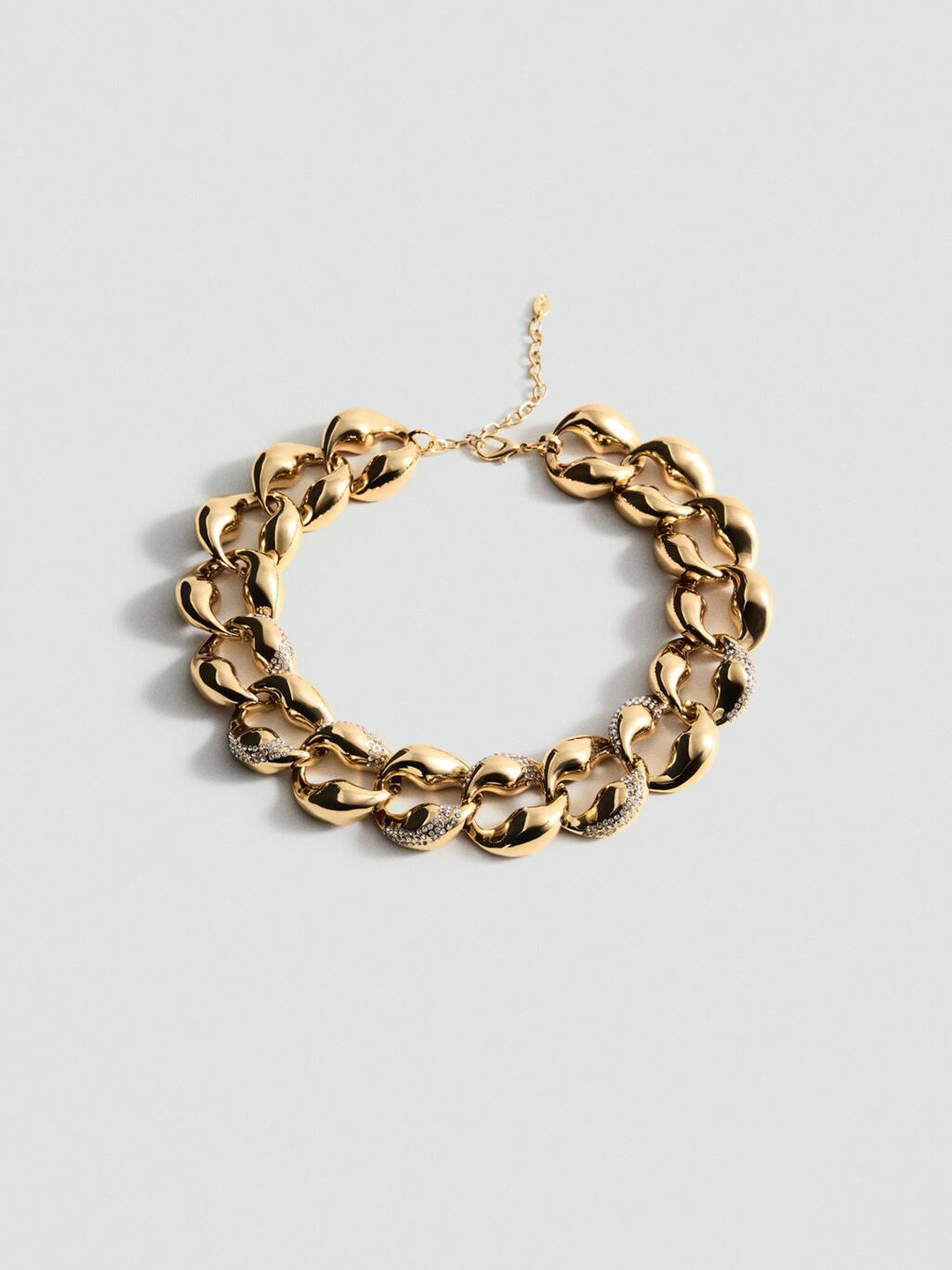 MANGO Link Chains Statement Necklace