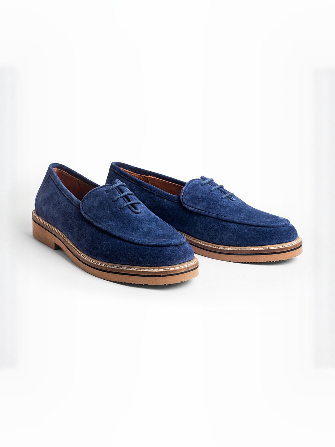 NOU Men Suede Lace Up Loafers