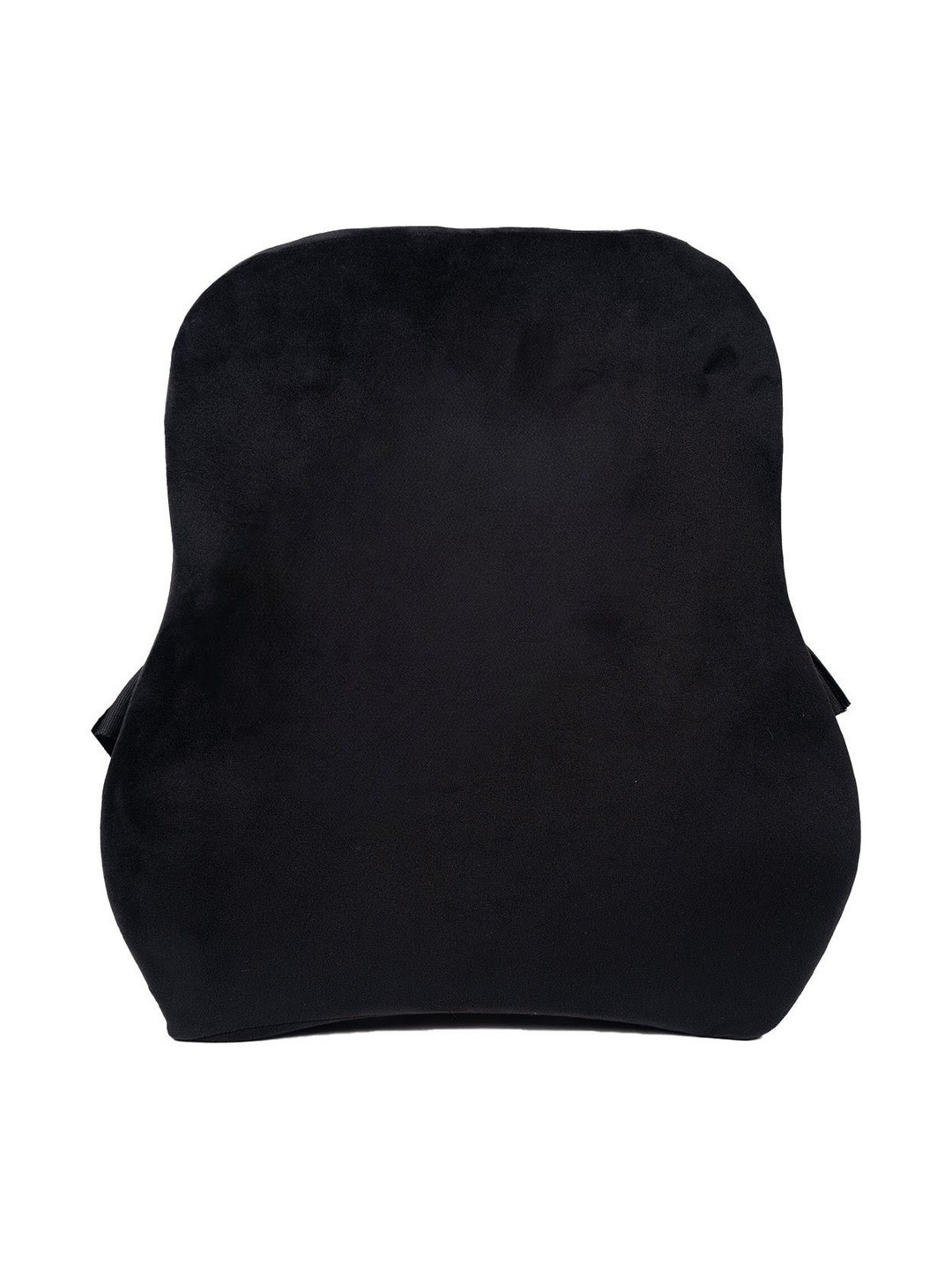 PILLOW TREE Black Lumbar Support Cotton Pre-Filled Cushion