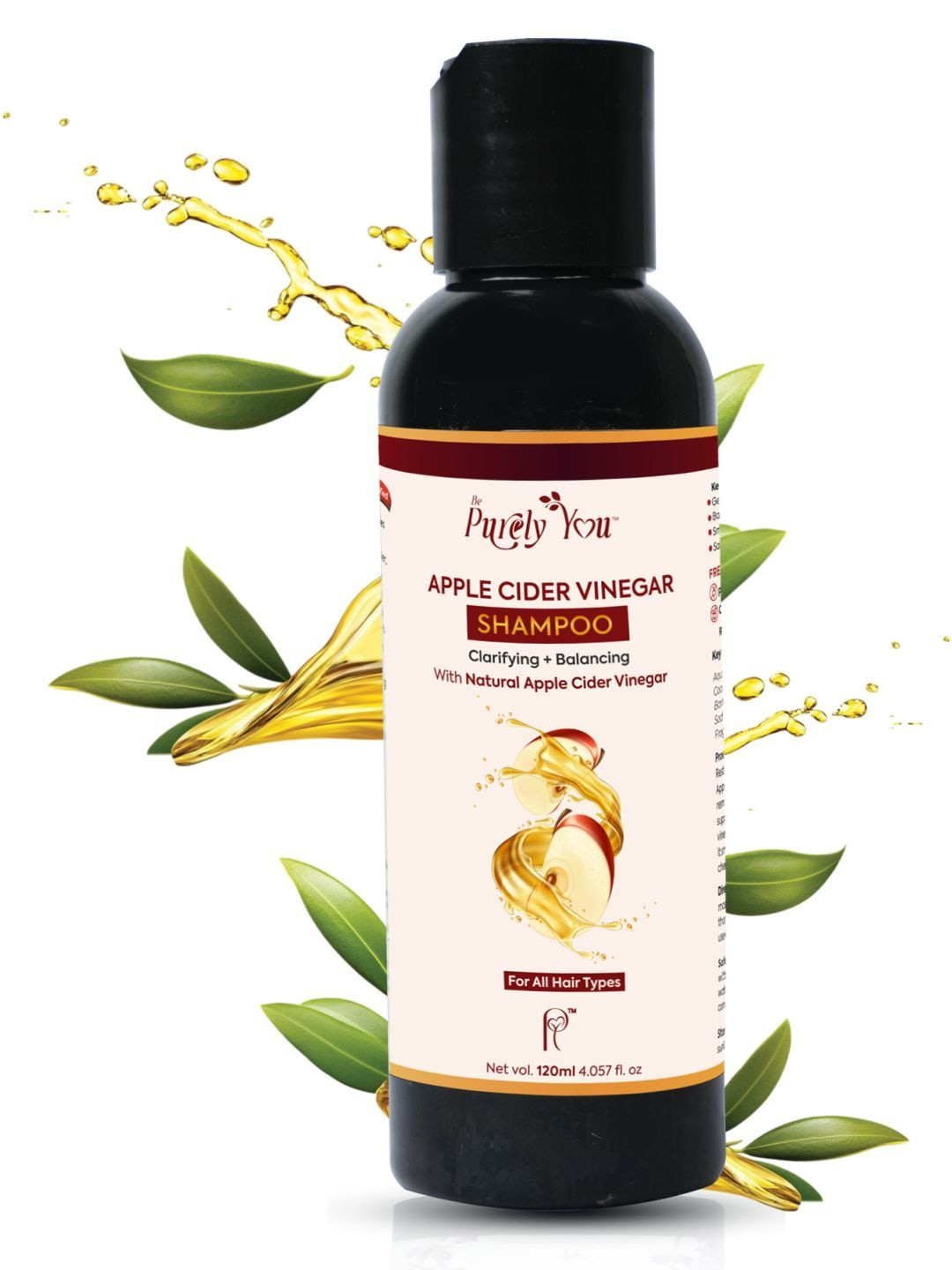 Be Purely You Apple Cider Vinegar Shampoo For Hair Growth - 120 ml