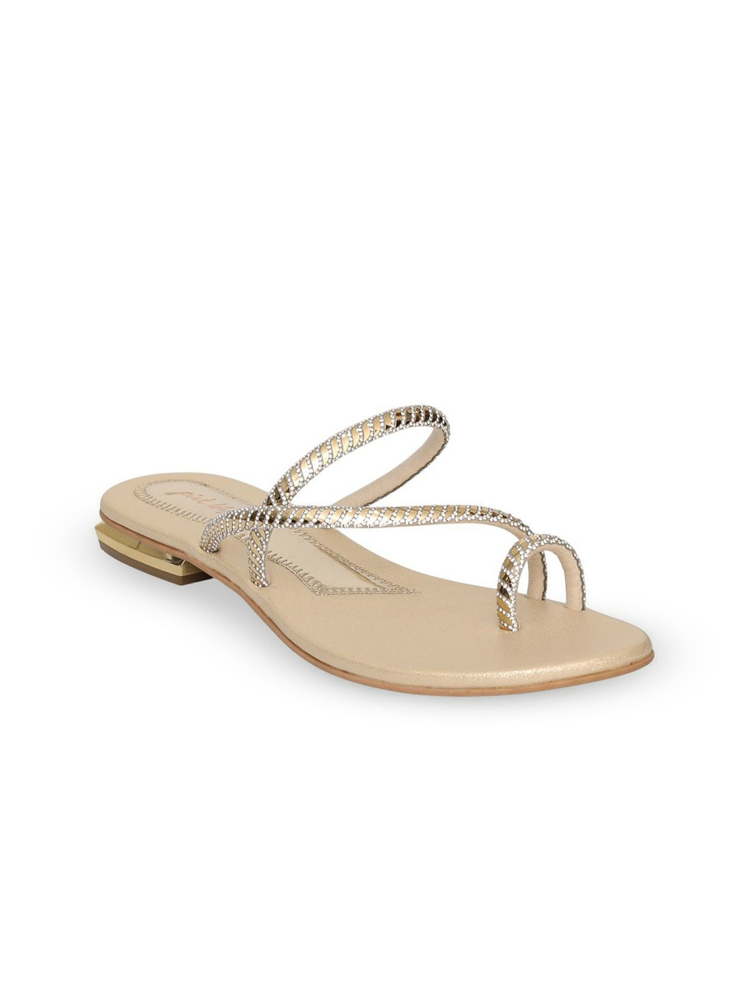 PINK LEAF Women Textured One Toe Flats