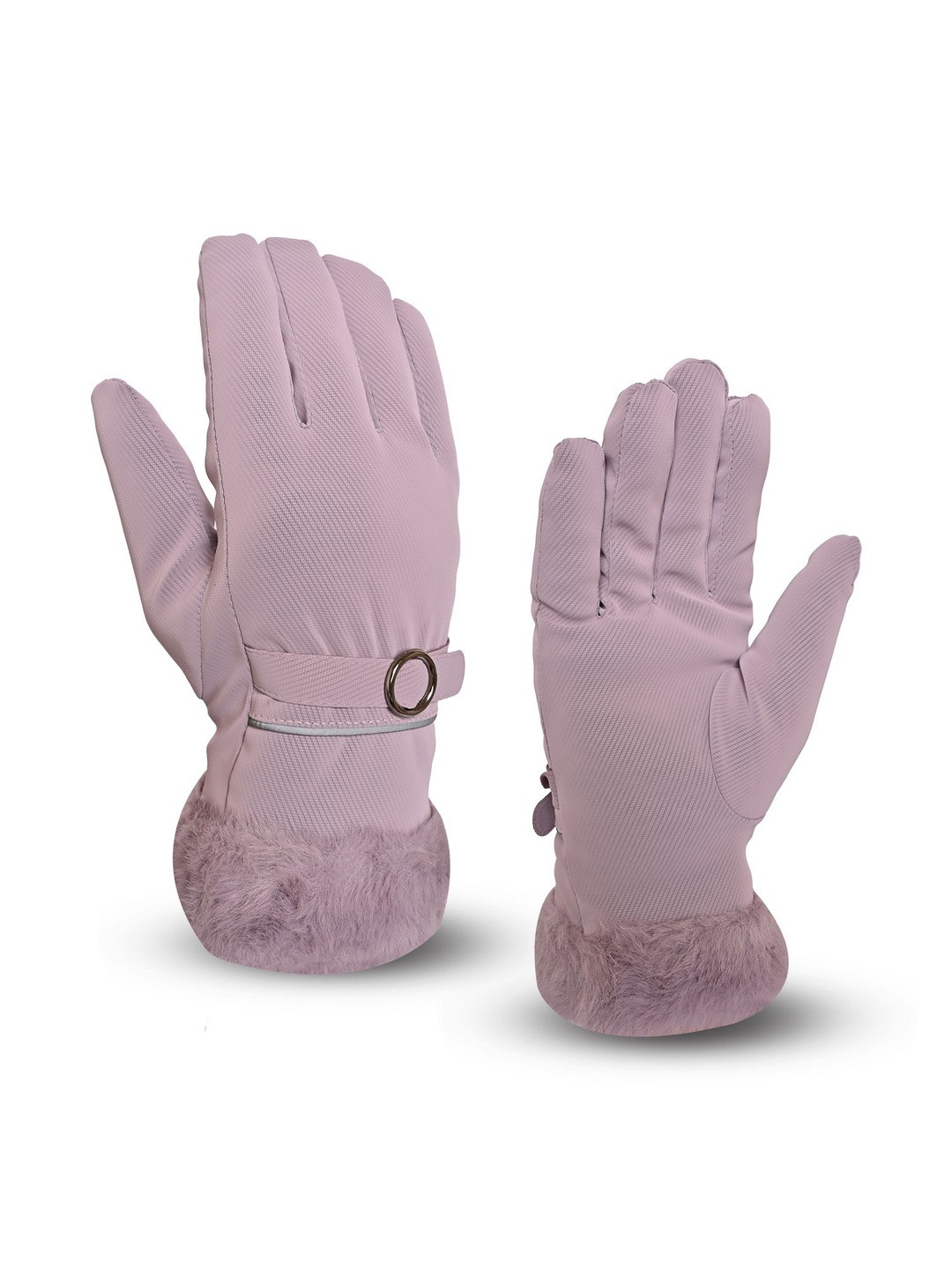 LOOM LEGACY Women Winter Wind & Snow Proof Soft Fur Hand Glove
