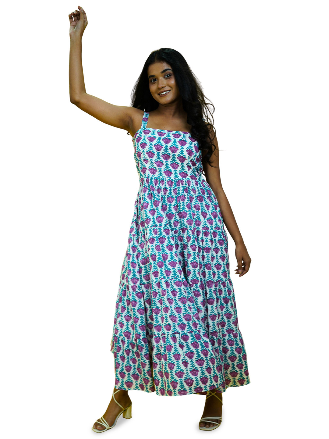 Joyee Kolkata Floral Print Maxi Dress