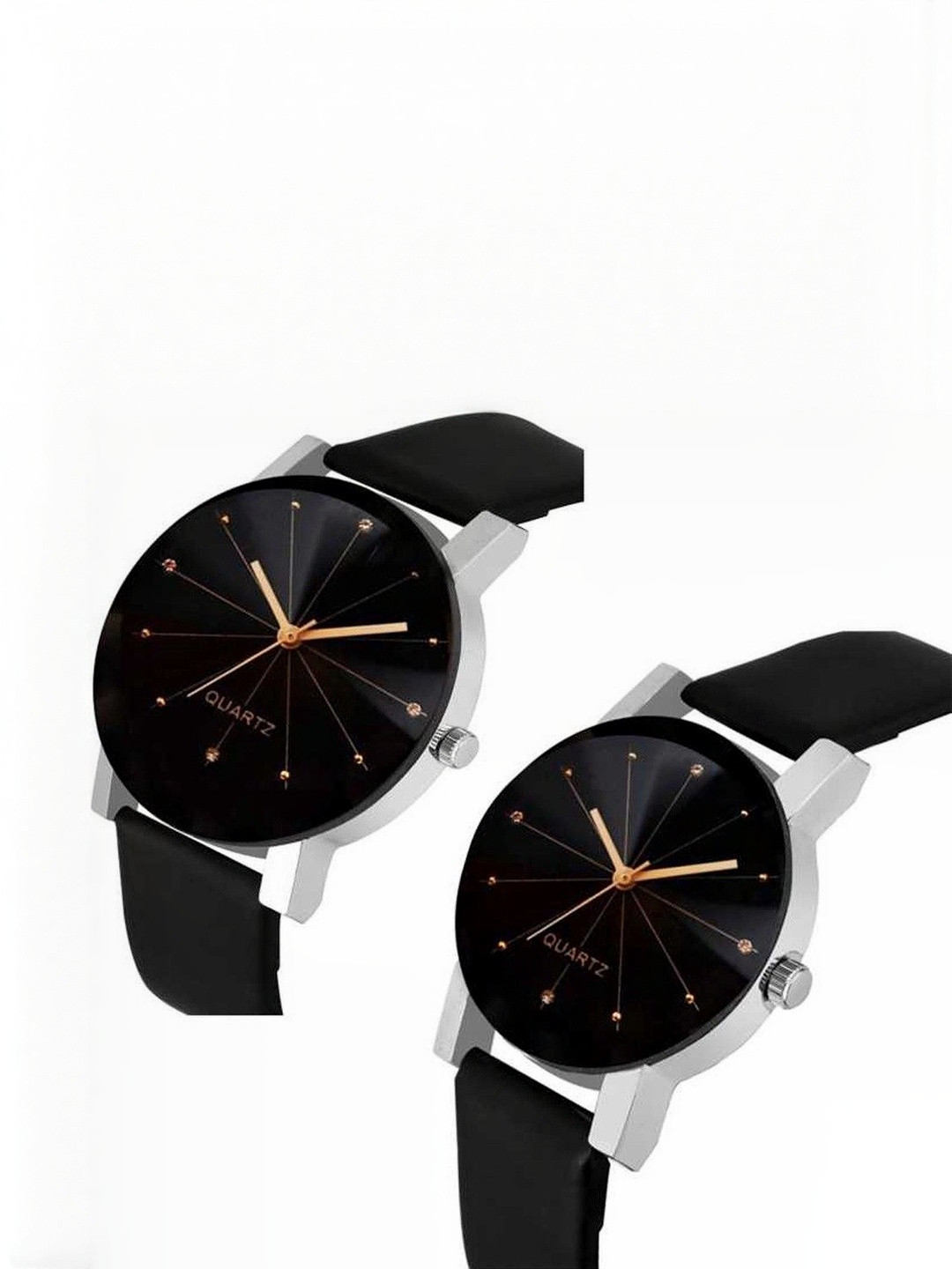 WATCHSTAR Unisex Dial & Straps Analogue Watch CRYSTAL COUPLEEE