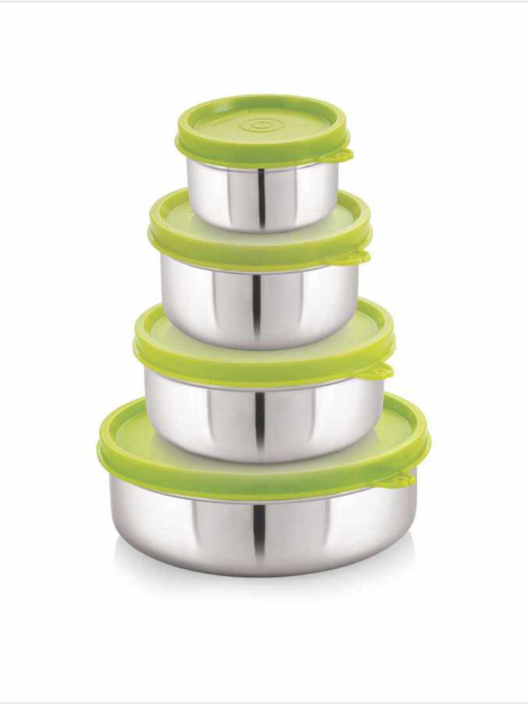 STEELLOCK Green 4 Pieces Stainless Steel Canister Containers
