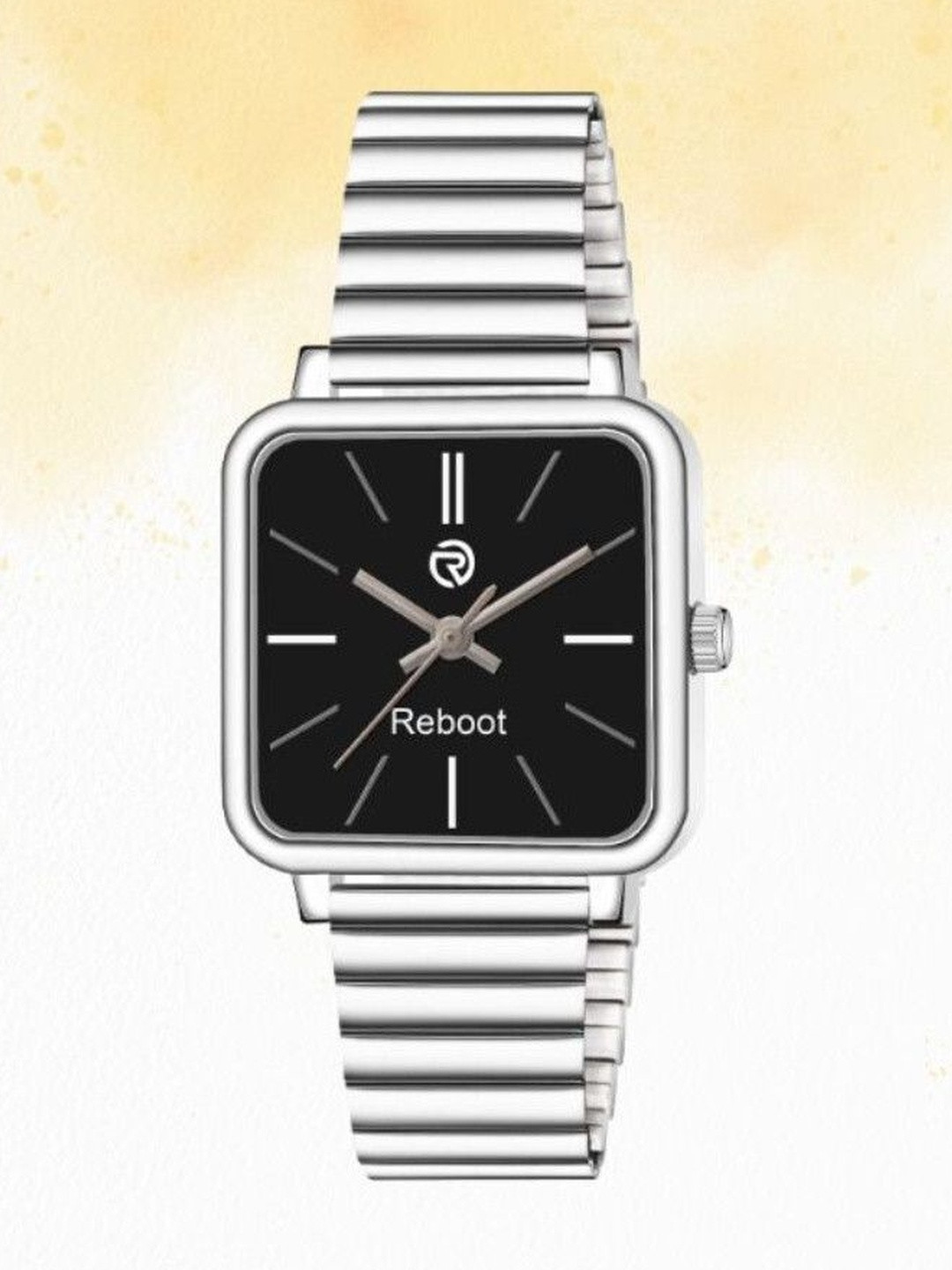 REBOOT Men Dial & Bracelet Style Straps Analogue Watch sh_New163_151 Black Designer Square