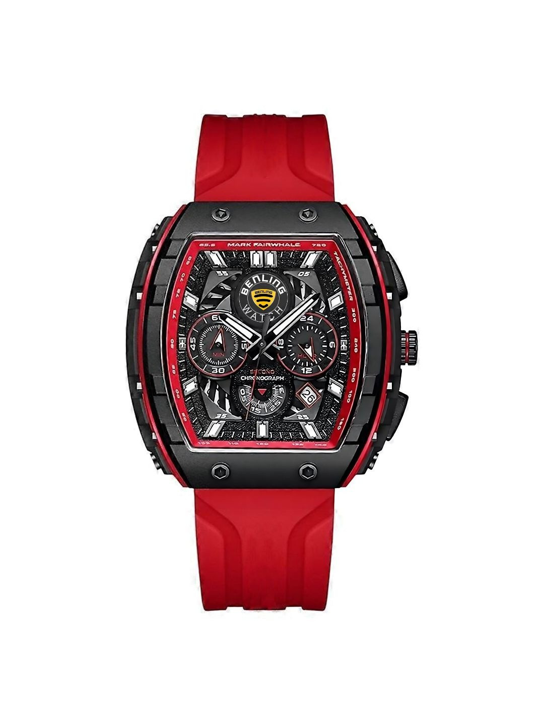 BENLING Men Dial & Straps Analogue Watch BL-0015-RED