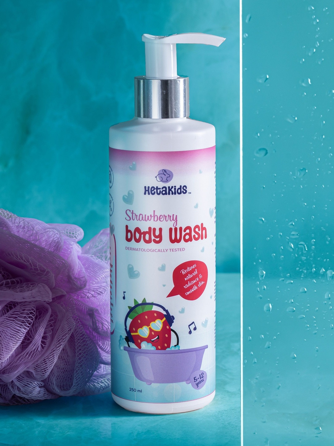 HetaKids Strawberry Deep Cleansing Fresh Body Wash - 250 ml