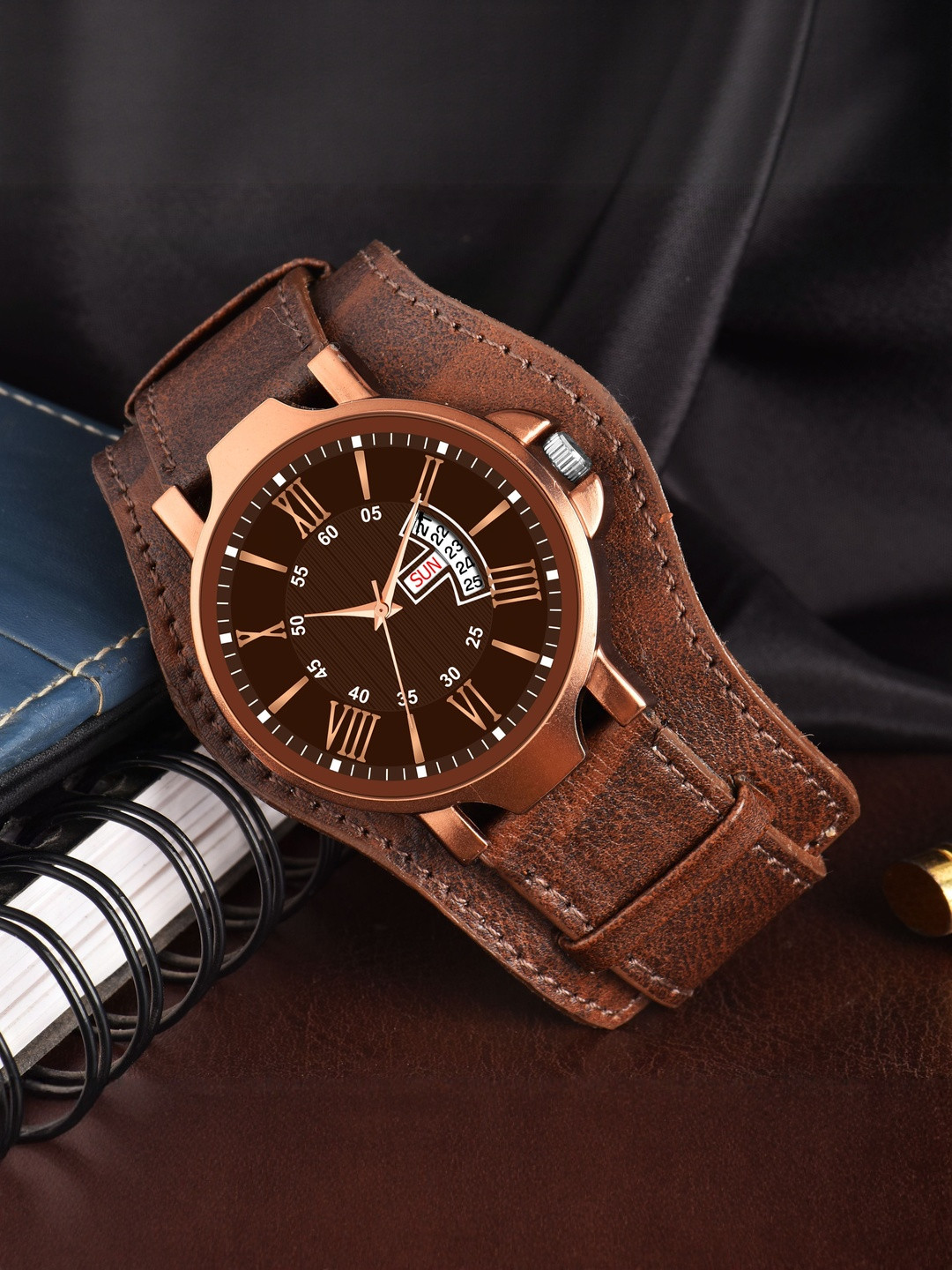 WATCHSTAR Men Dial & Leather Straps Analogue Watch Jumbo DD BrownSZN33300558