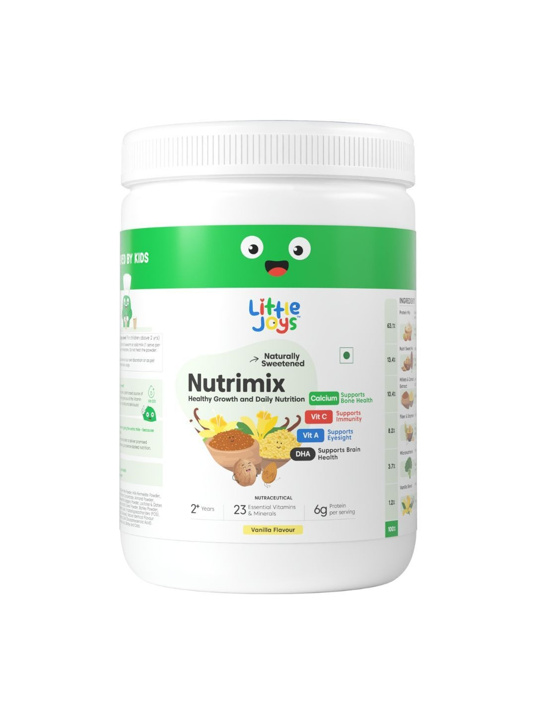 Little Joys Kids Nutrimix Nutrition Powder for 2 to 6 Years 350 g - Vanilla Flavoured