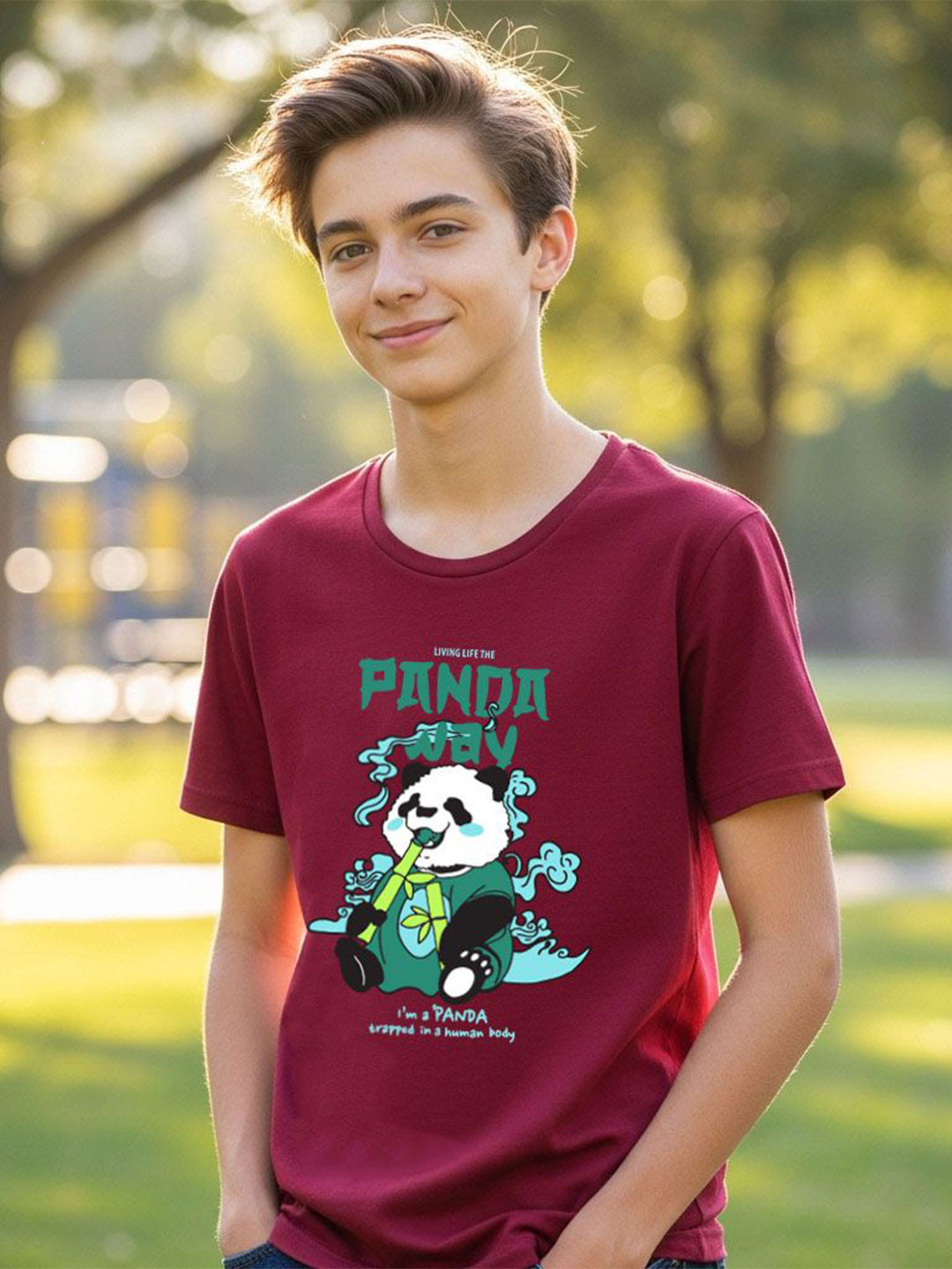 LONDON STREETS Boys Graphic Printed Round Neck Short Sleeves Cotton T-shirt