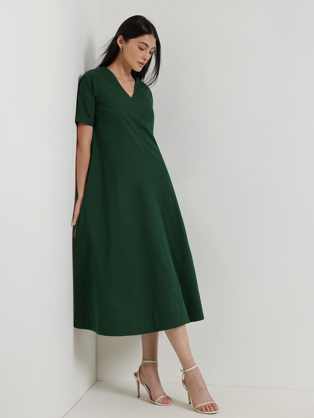 FABLE STREET Formal Fit & Flare Midi Dress
