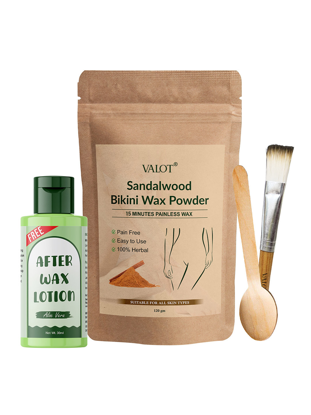 VALOT Sandalwood Bikini Wax Powder - 120 g
