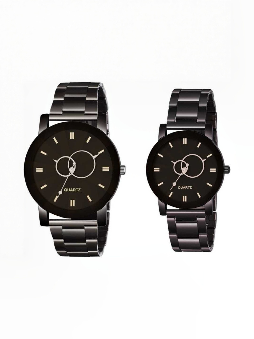 WATCHSTAR Unisex Dial & Stainless Steel Straps Analogue Watch Baloom Couple -V