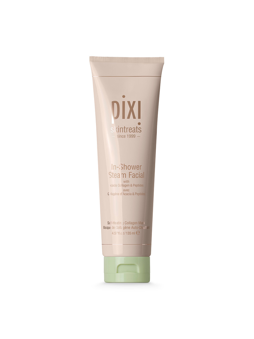 Pixi In-Shower Steam Facial Self-Heating Collagen Mask with Acacia & Peptides - 135 ml