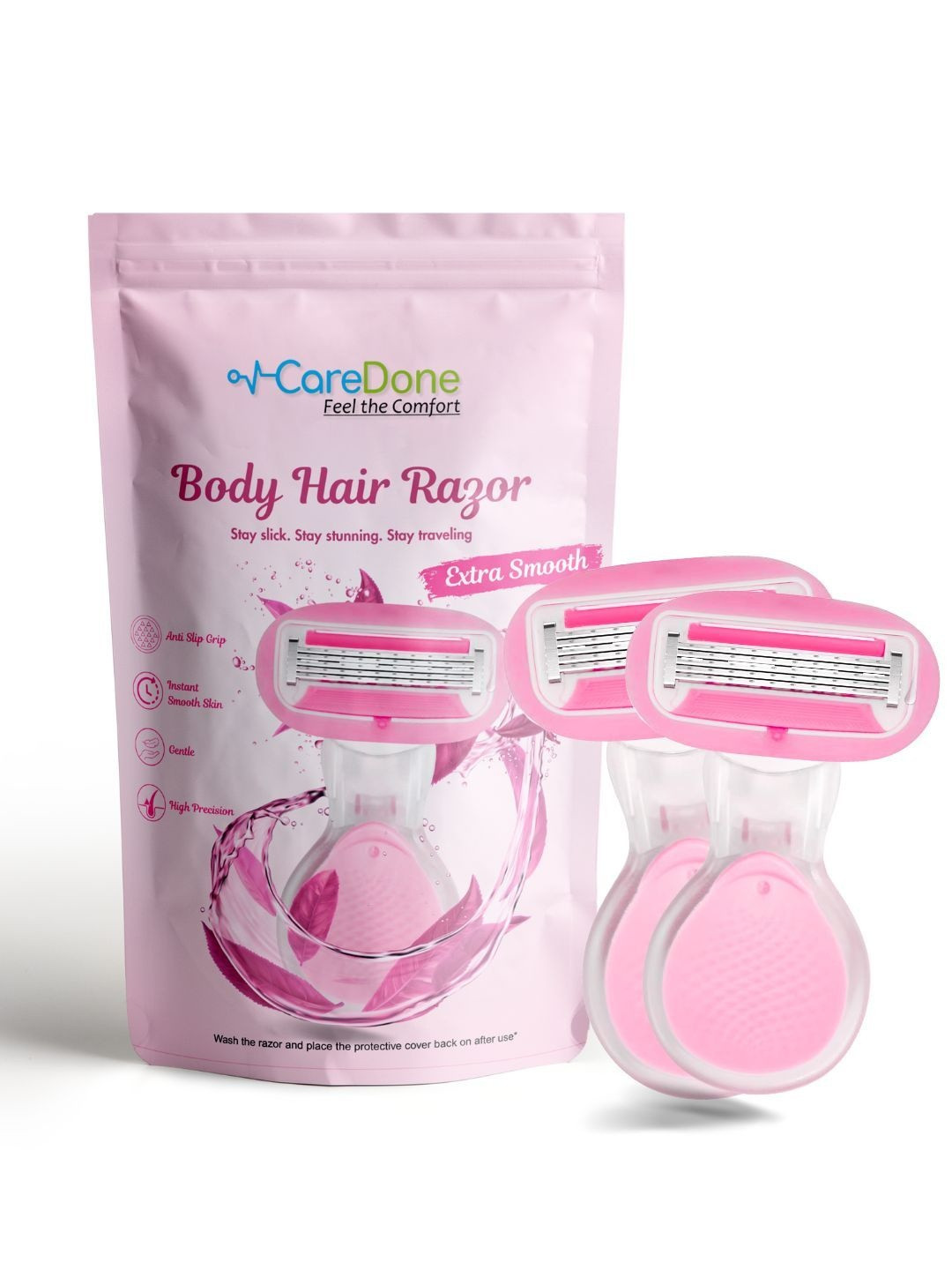 CareDone Set Of 2 Mini Bikini Razors for Sensitive Areas