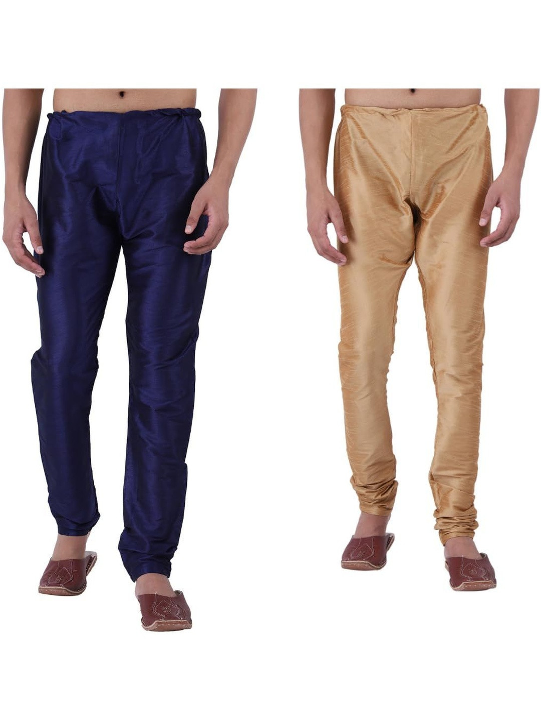 JEXI Men Selection of 2 Mid Rise Pure Silk Pyjamas