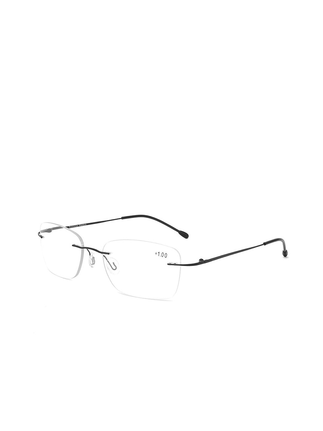 AUGEN Anti Glare Unisex Rimless Focus Blue Cut Progressive Reading Rectangle Frame