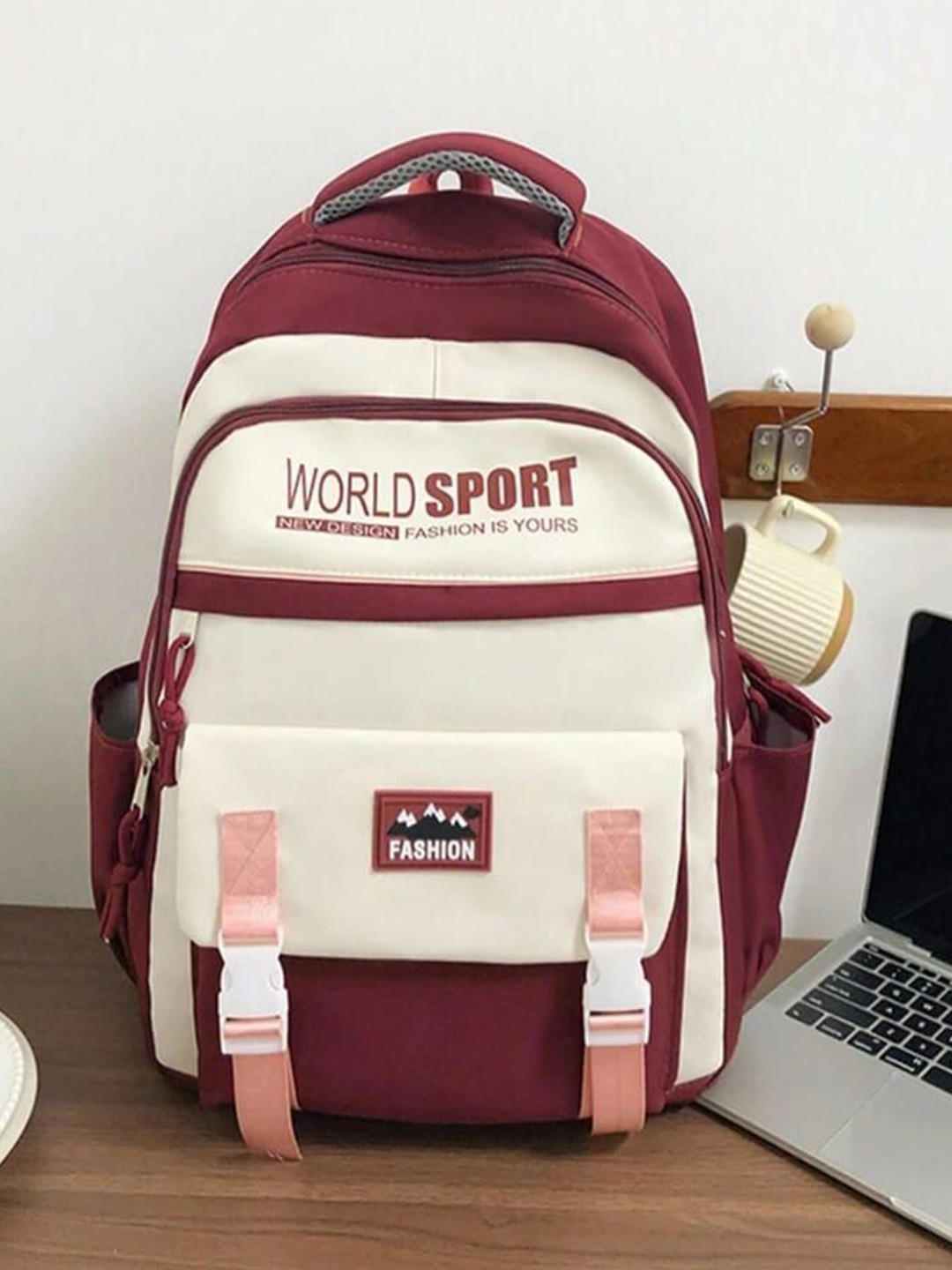 WALSON Women Typography Printed Up to 23 Litres Backpack With Water Resistance
