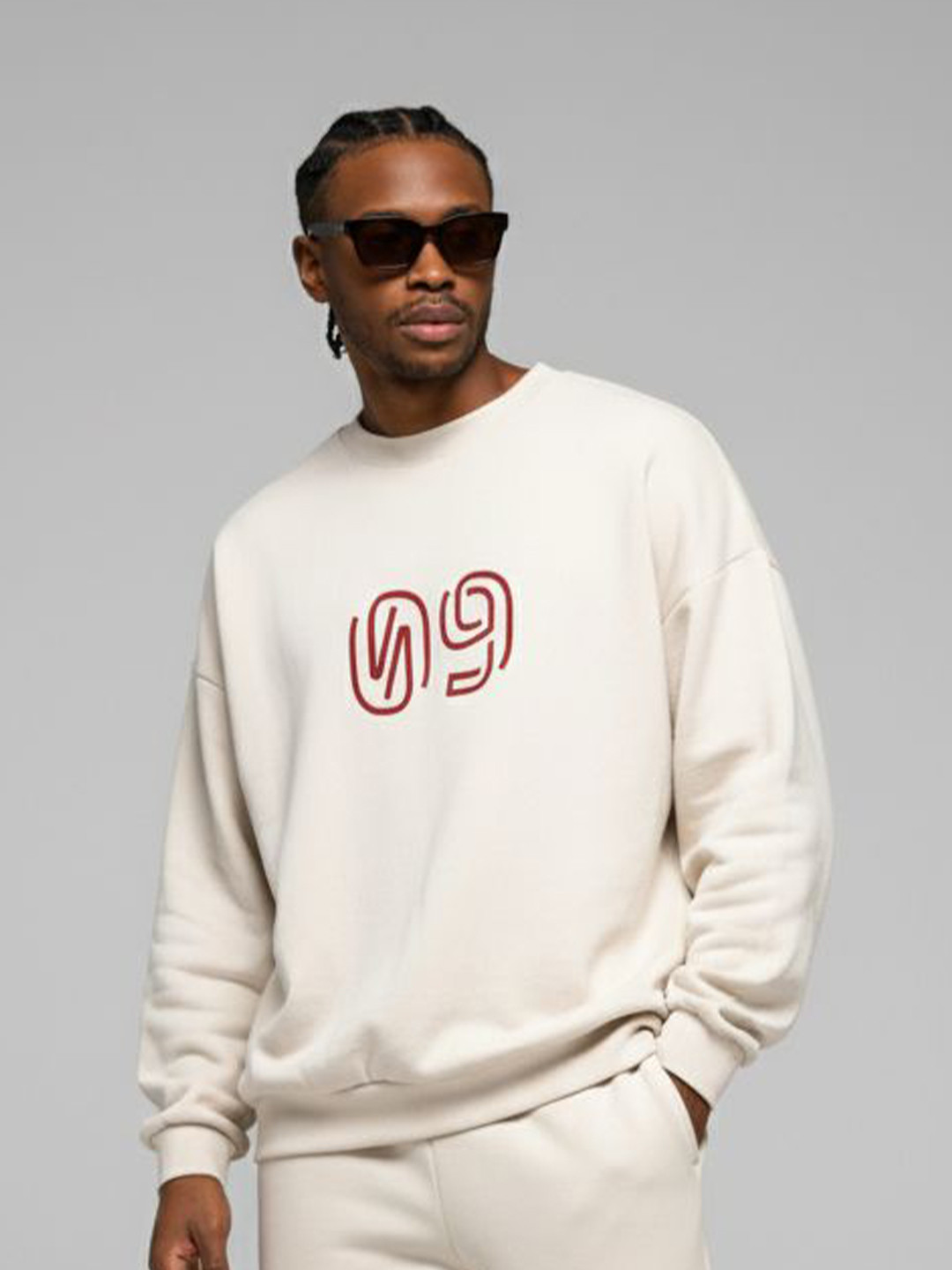Moda Rapido Men Alphanumeric Printed Round Neck Pullover Sweatshirt