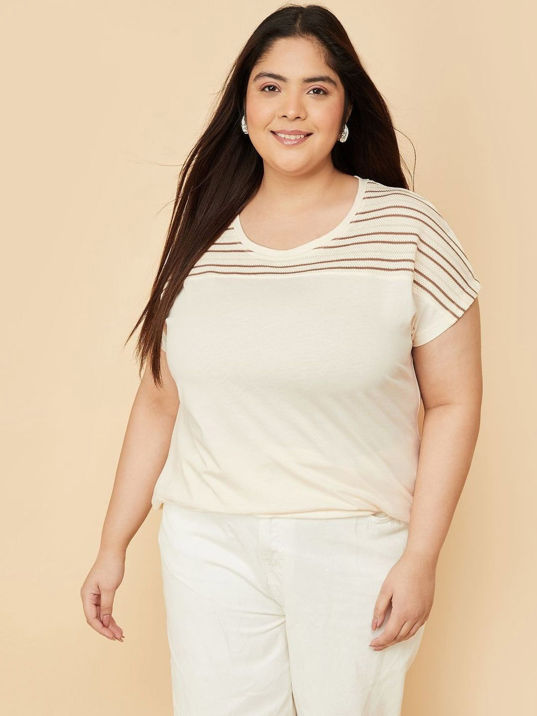 max Women Striped 1 T-shirt