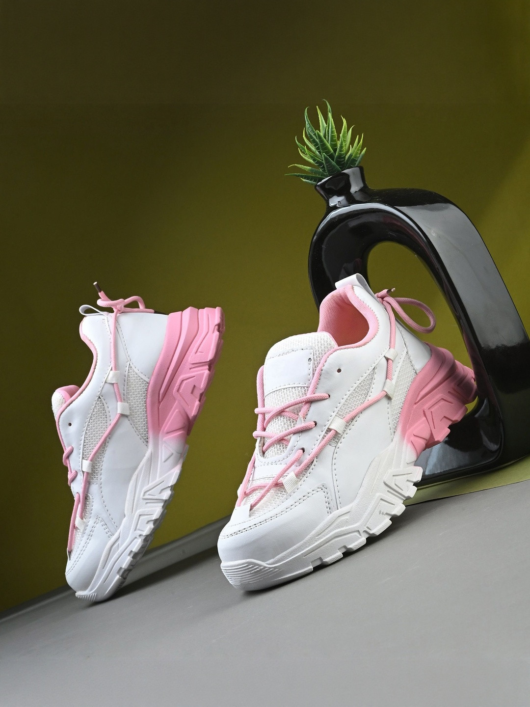 Ifah Women Colourblocked Barbie Sneakers Casual Shoes