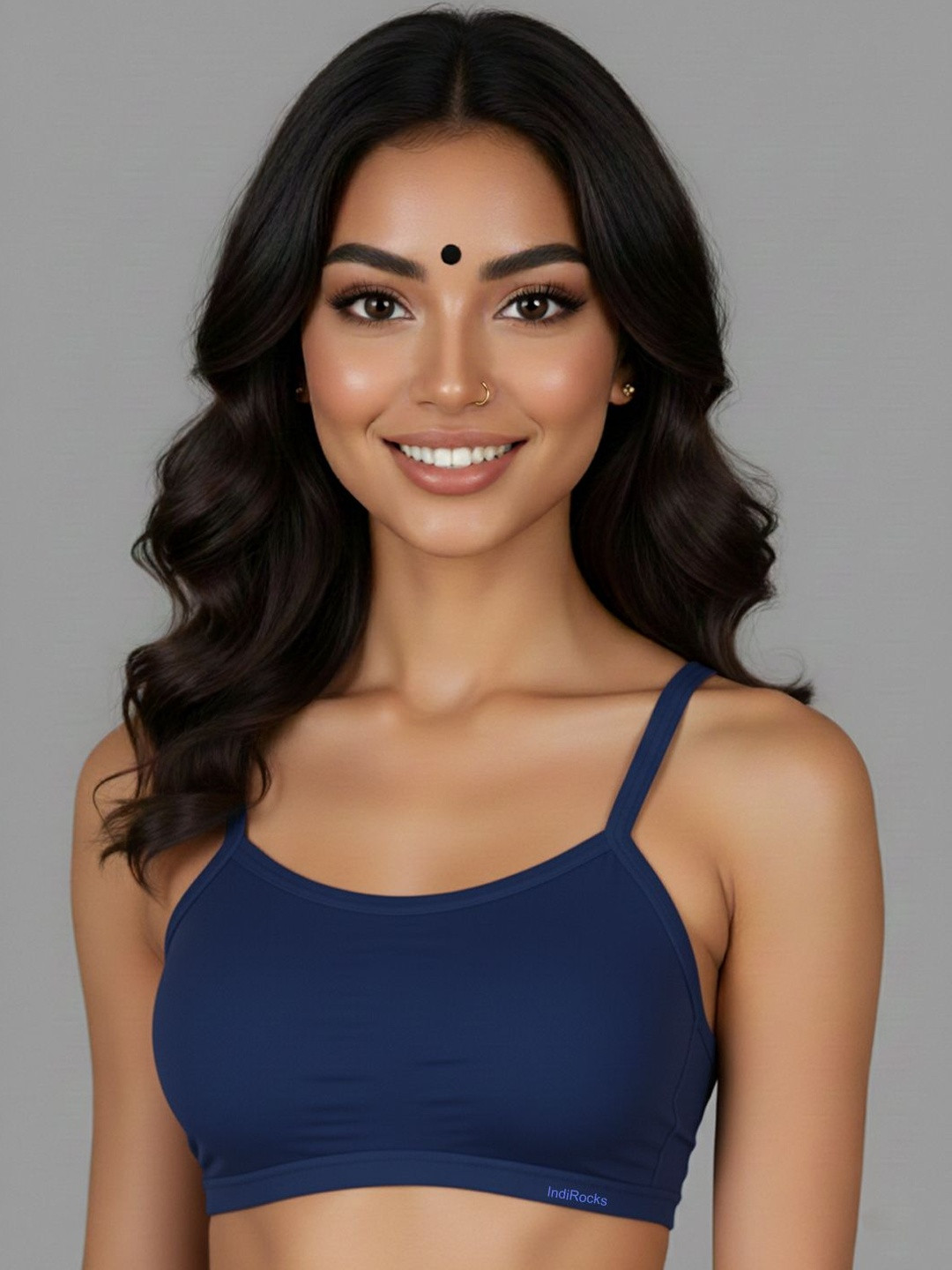 INDIROCKS Pack Of 3 Full Coverage Removable Padding Styled Back Workout Bra