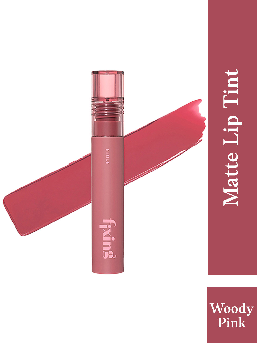 ETUDE Fixing Tint Smudge-Proof Matte Lip Stain 4g - Woody Pink 15