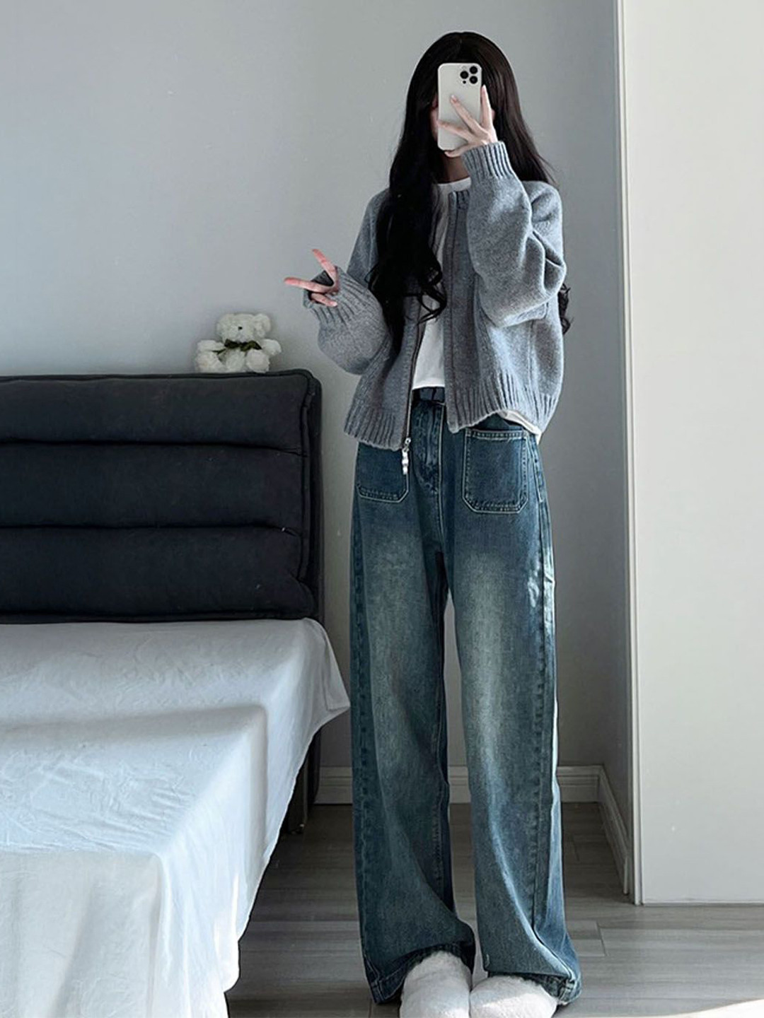 StyleCast Women Ribbed Winterwear Cardigan Sweater