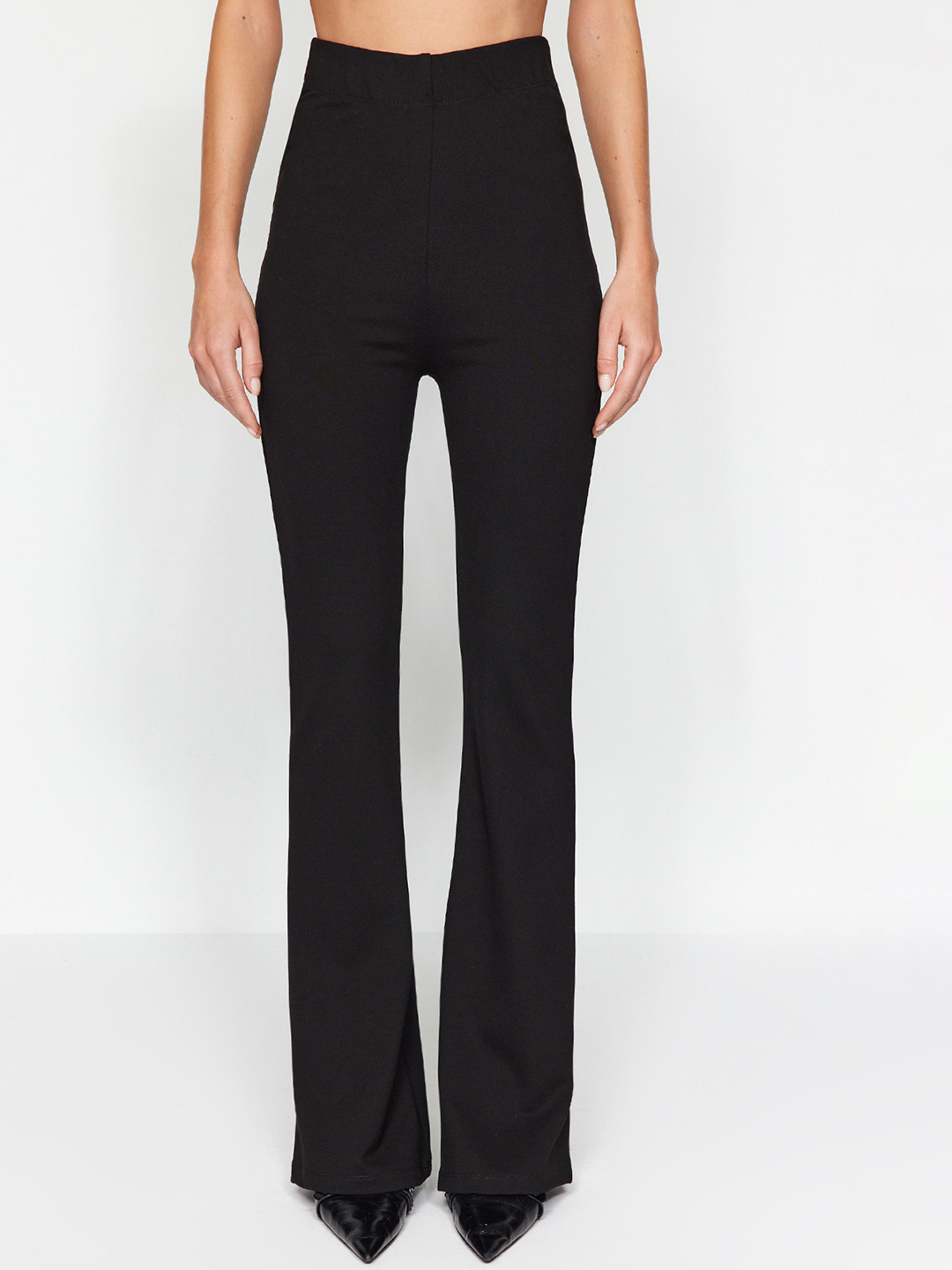 Trendyol Regular Fit Mid-Rise Bootcut Trousers